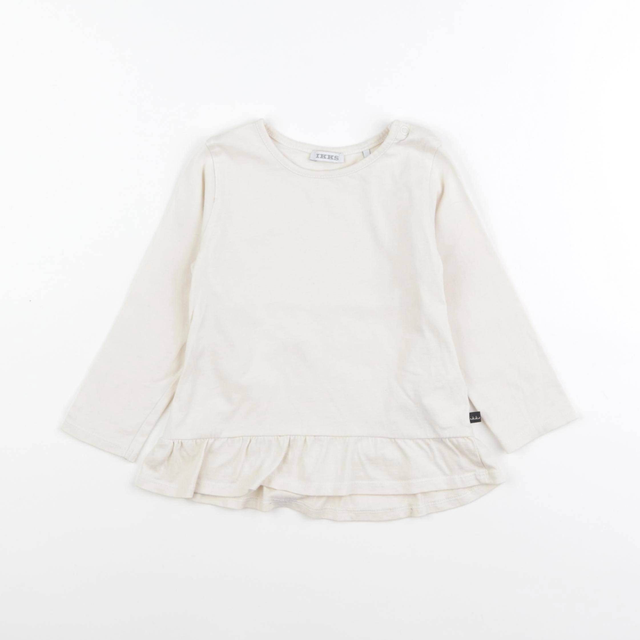 IKKS - tee-shirt beige - 2 ans