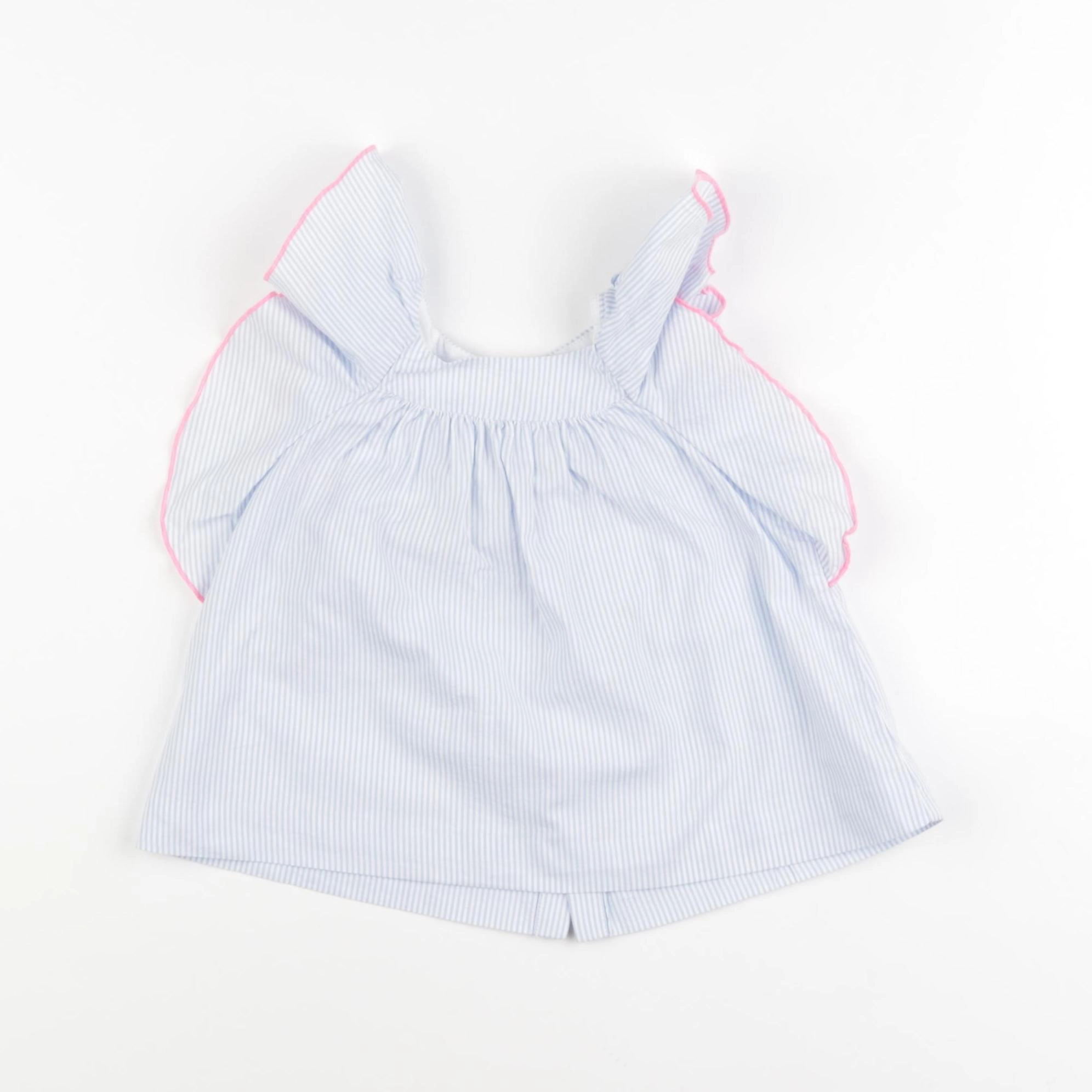 Jacadi - blouse bleu - 18 mois