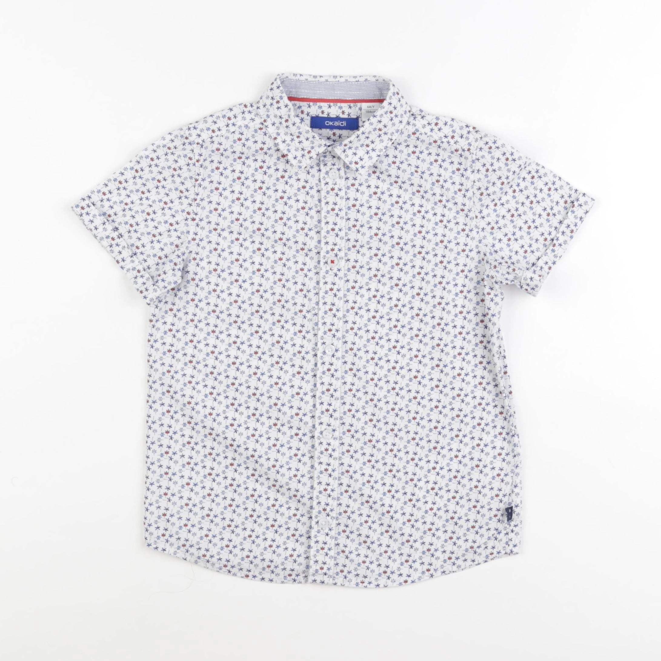 Okaidi - chemise bleu - 4 ans