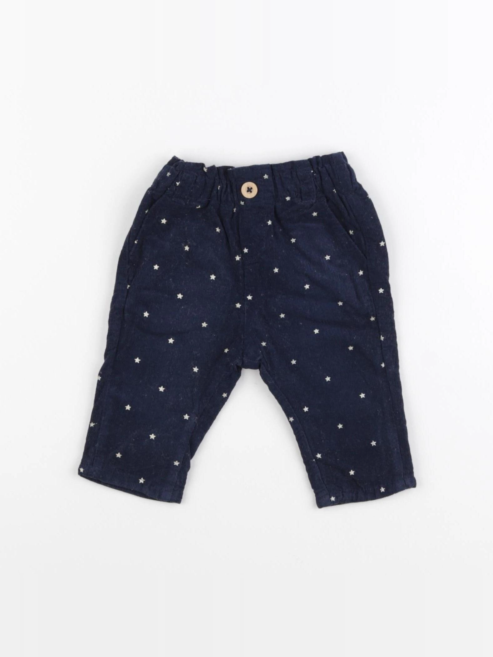 Vertbaudet - pantalon bleu - 3 mois