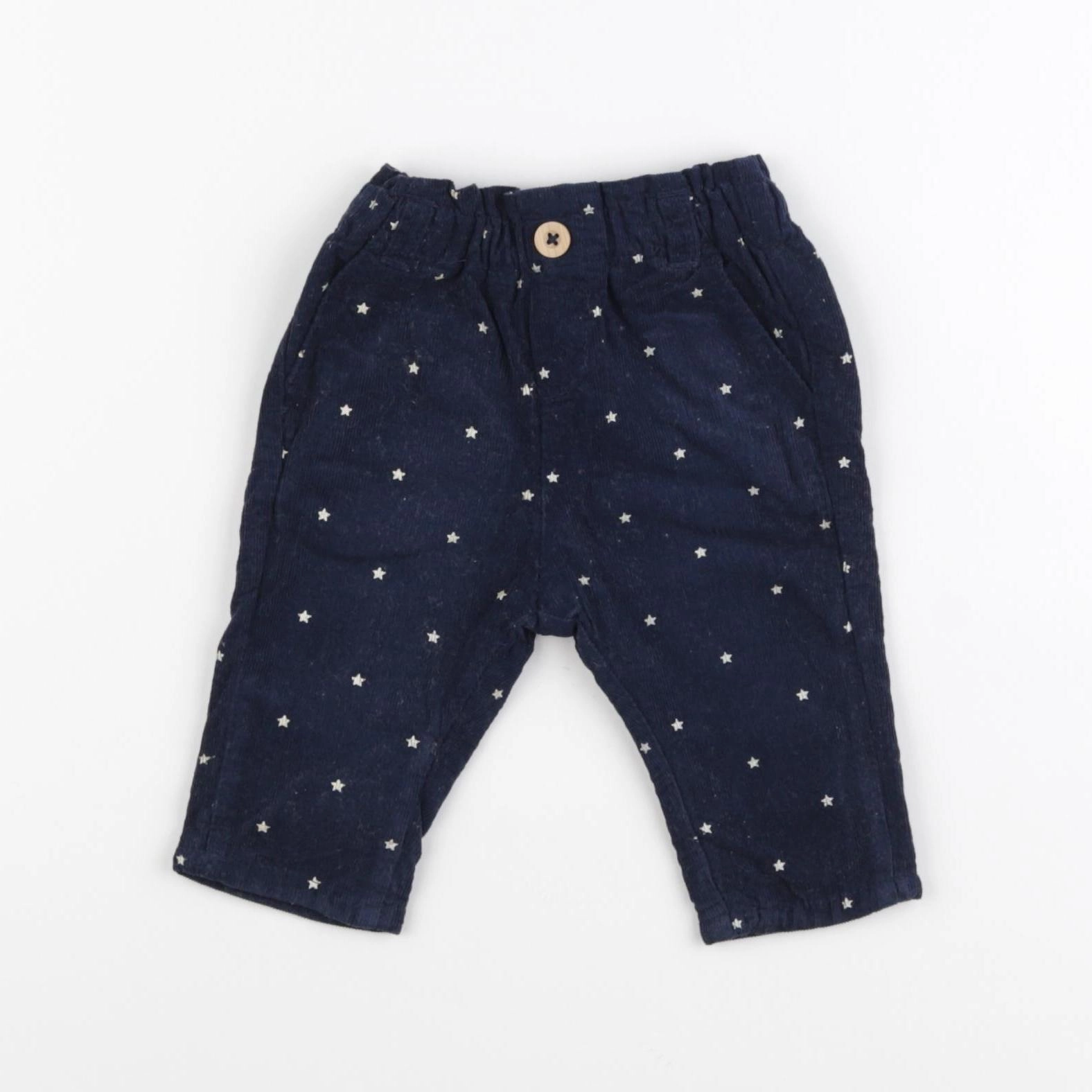Vertbaudet - pantalon bleu - 3 mois