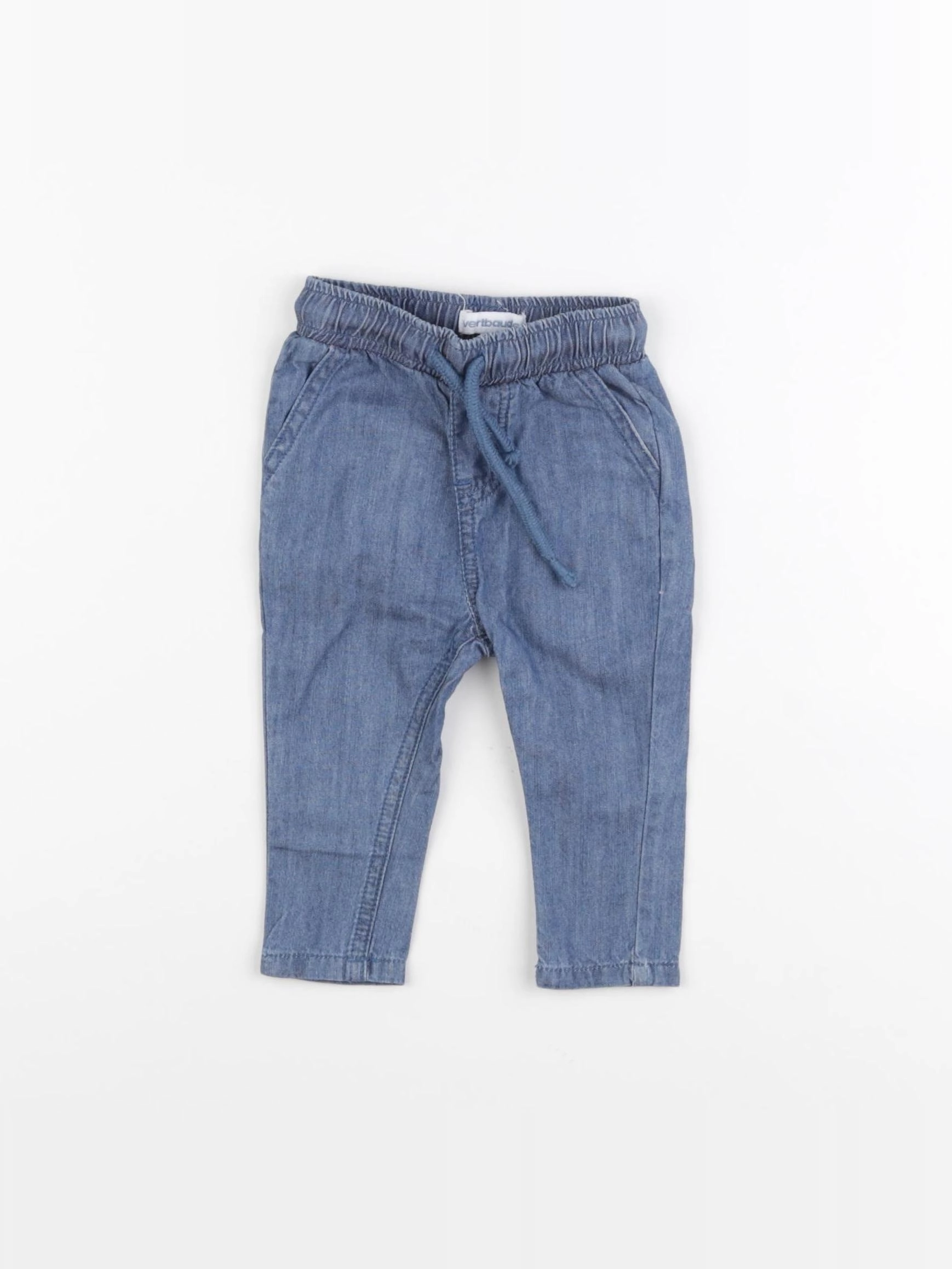 Vertbaudet - pantalon bleu - 3 mois