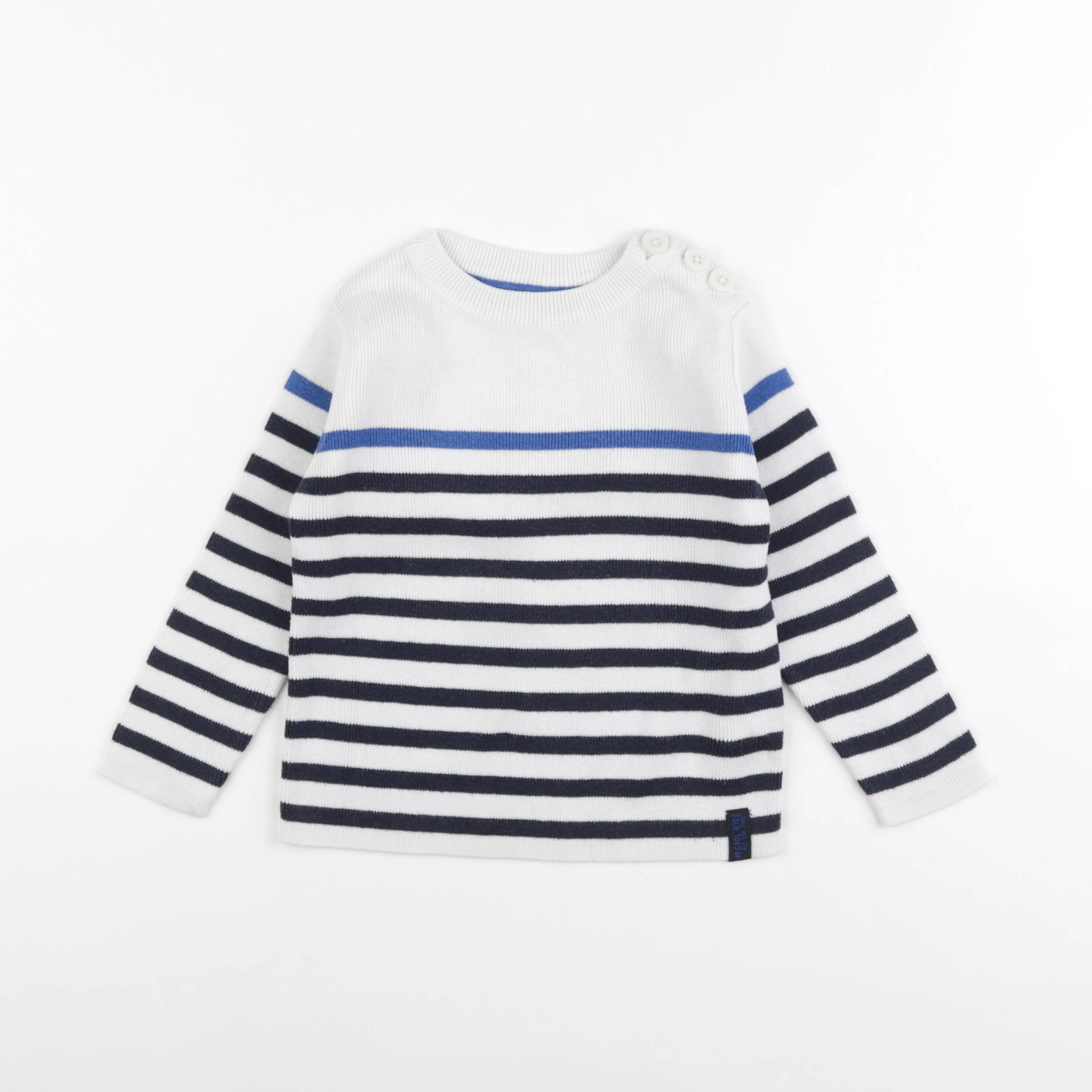 Vertbaudet - pull bleu - 2 ans