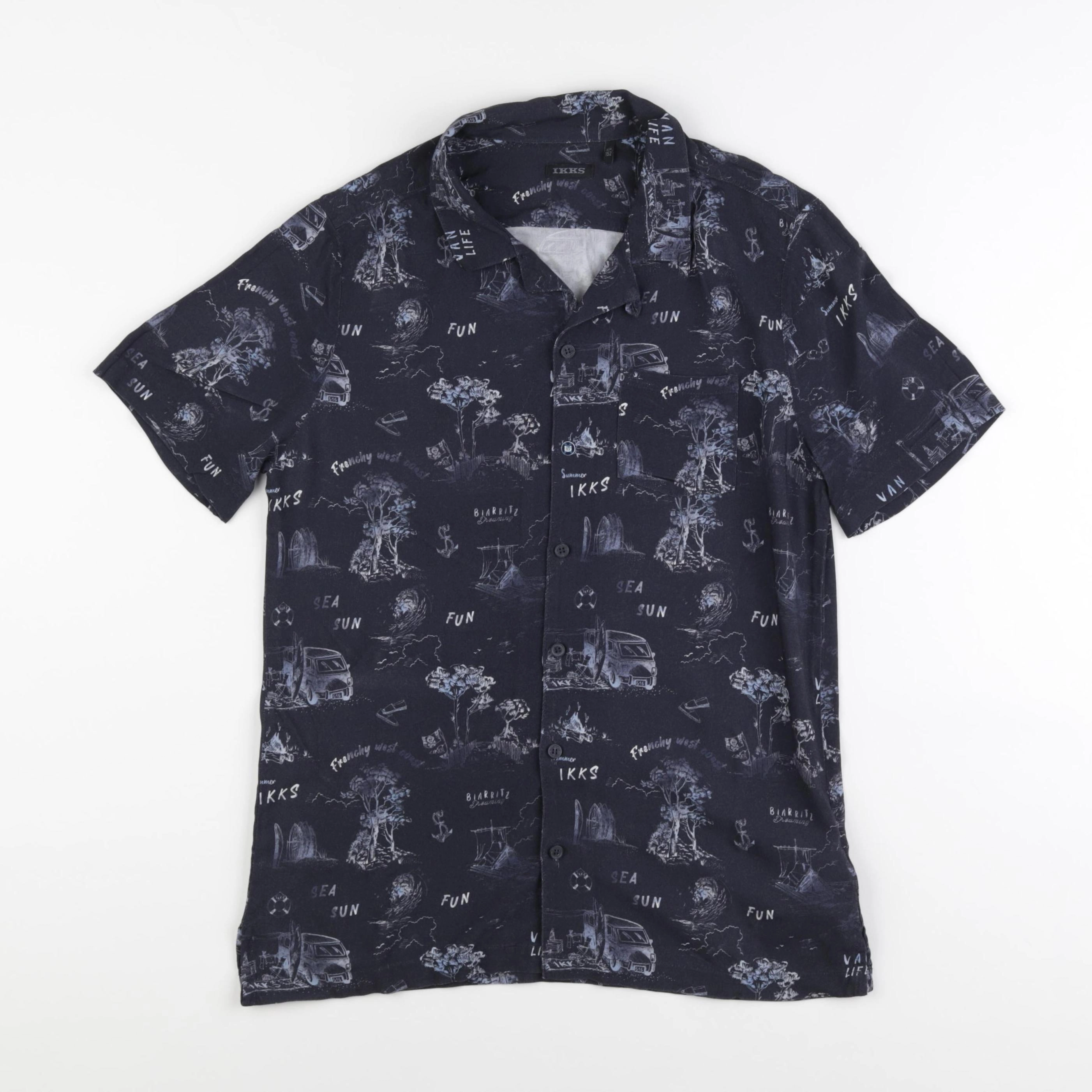 IKKS - chemise noir - 12 ans
