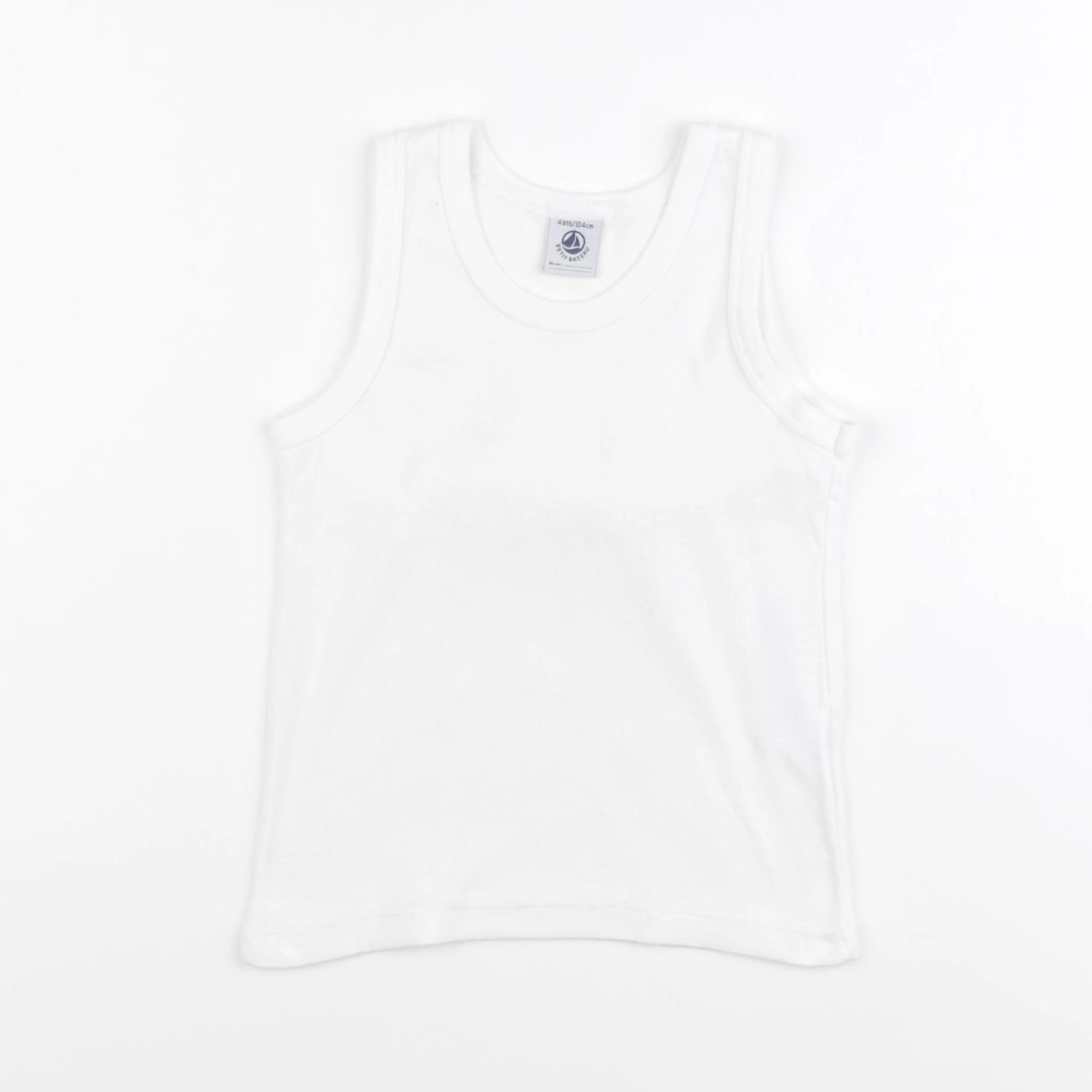 Petit Bateau - maillot de corps blanc - 4 ans