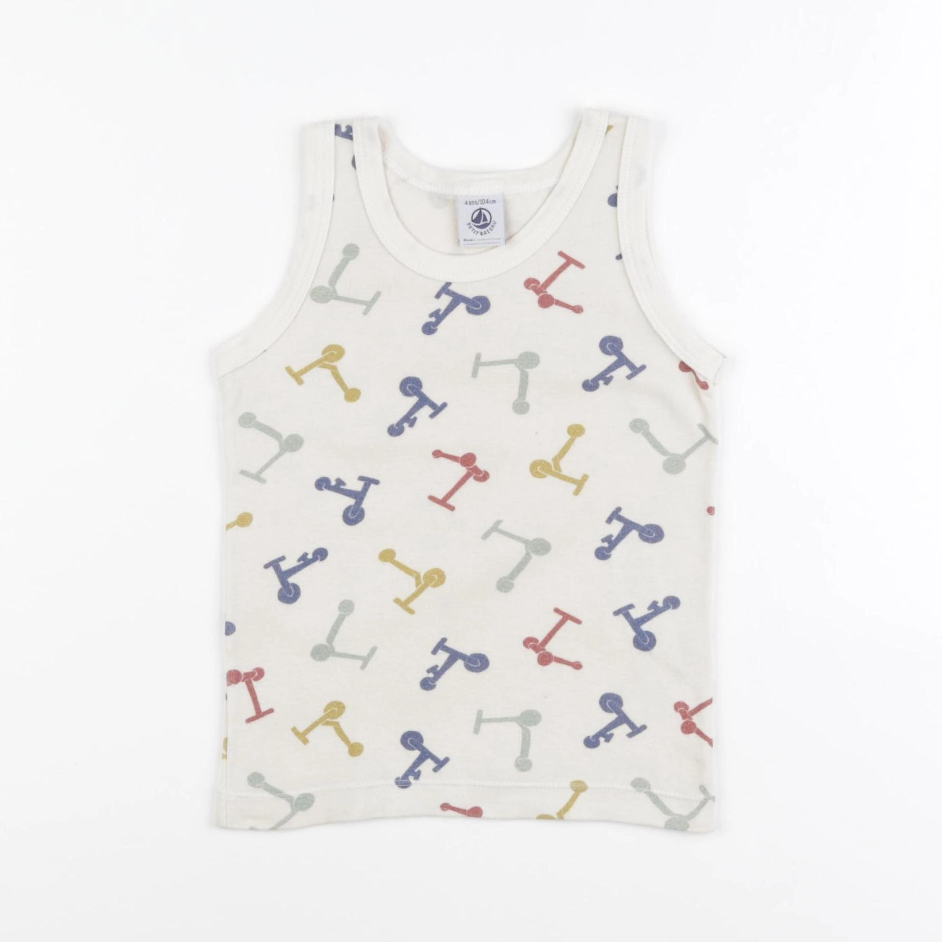 Petit Bateau - maillot de corps multicolore - 4 ans