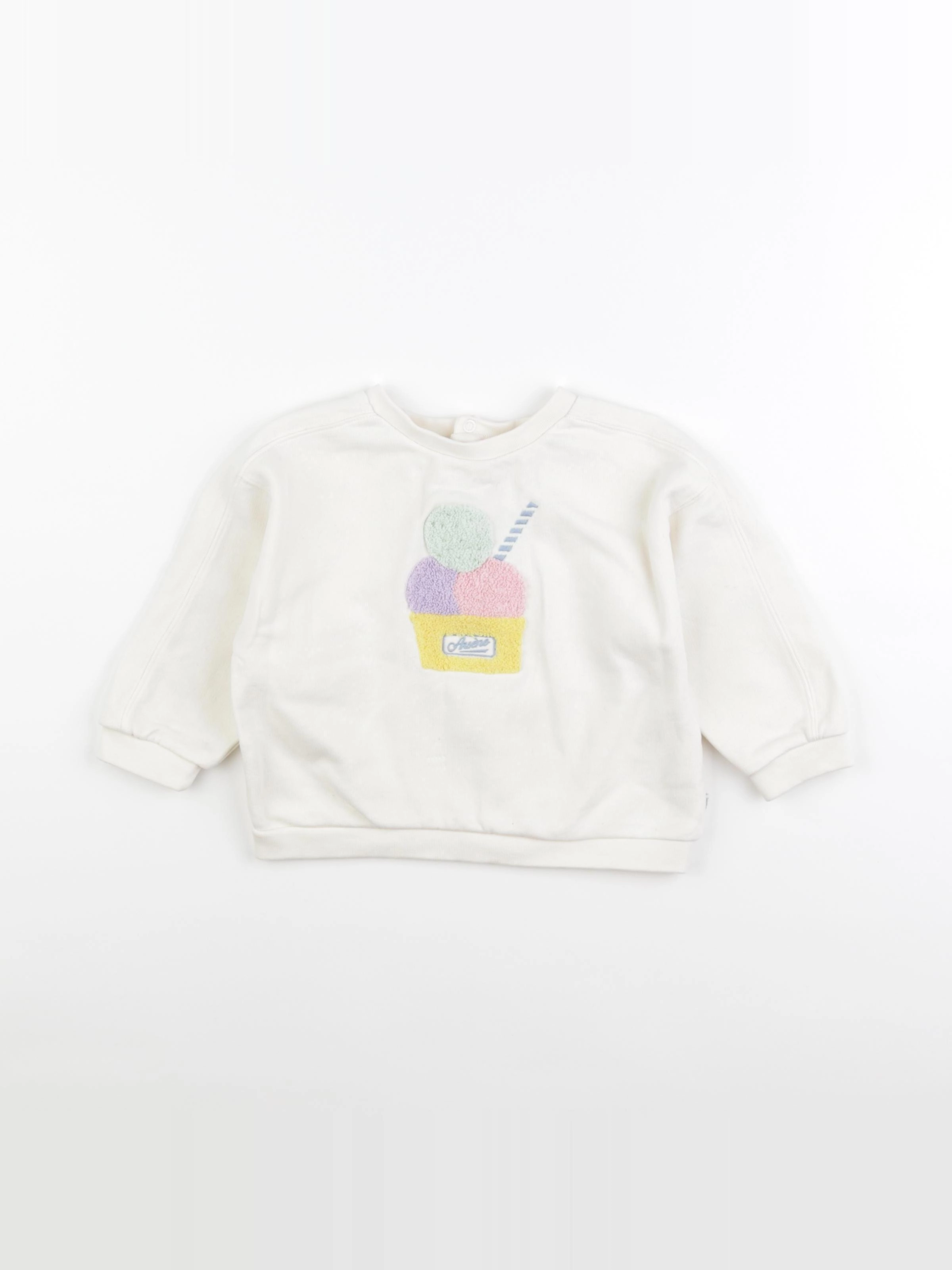 Arsène et les pipelettes - sweat beige - 24 mois