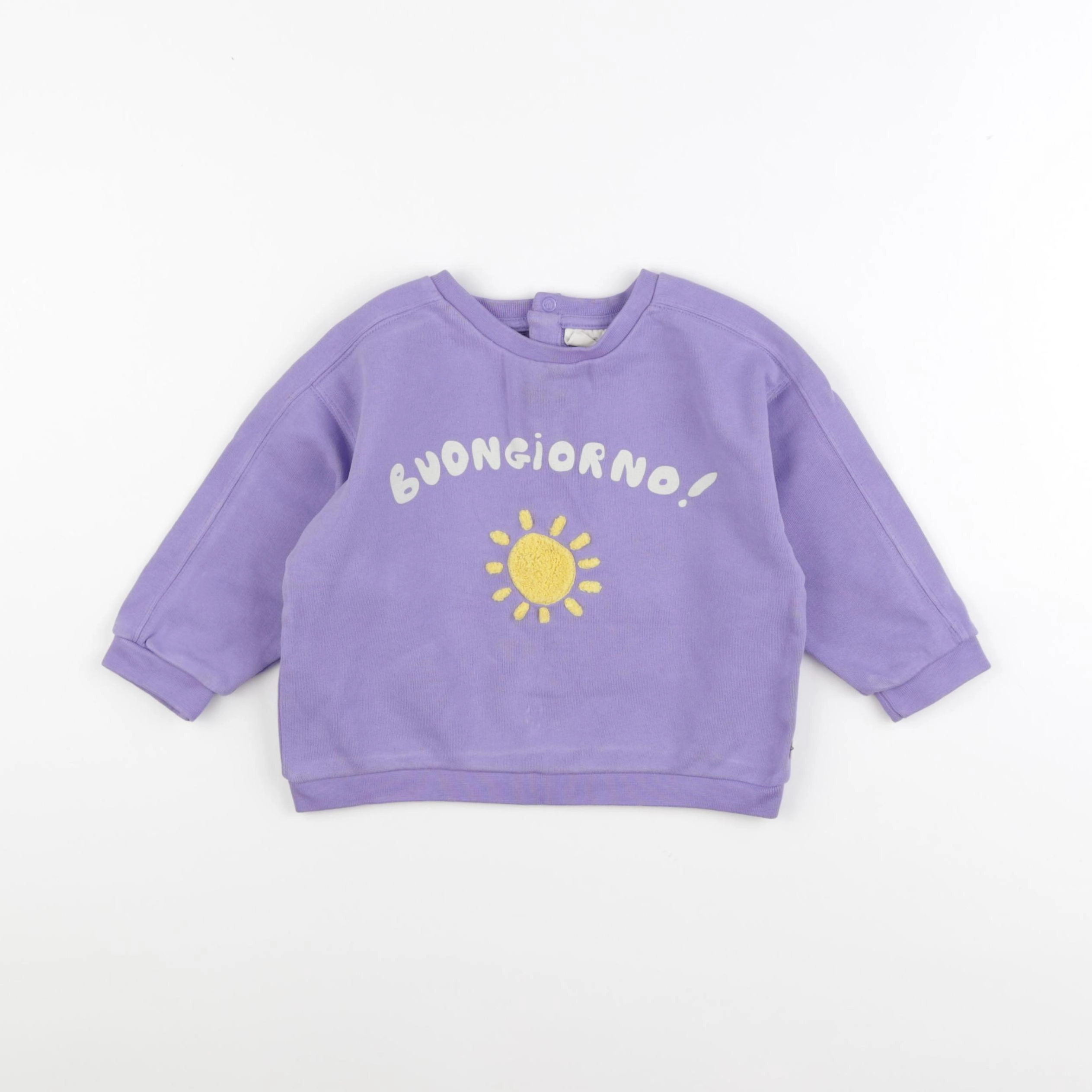 Arsène et les pipelettes - sweat violet - 24 mois