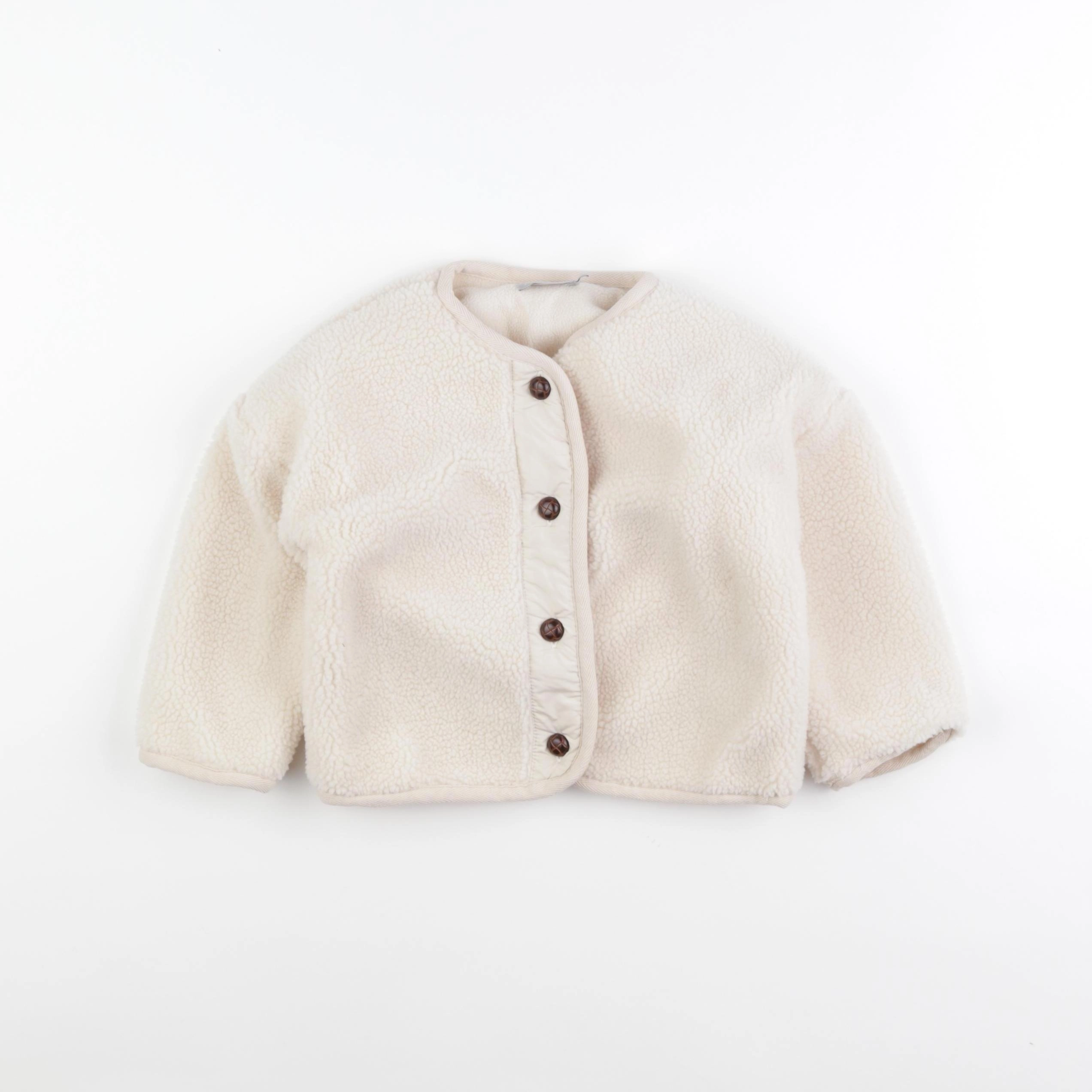 Boutchou - veste doublé beige - 24 mois