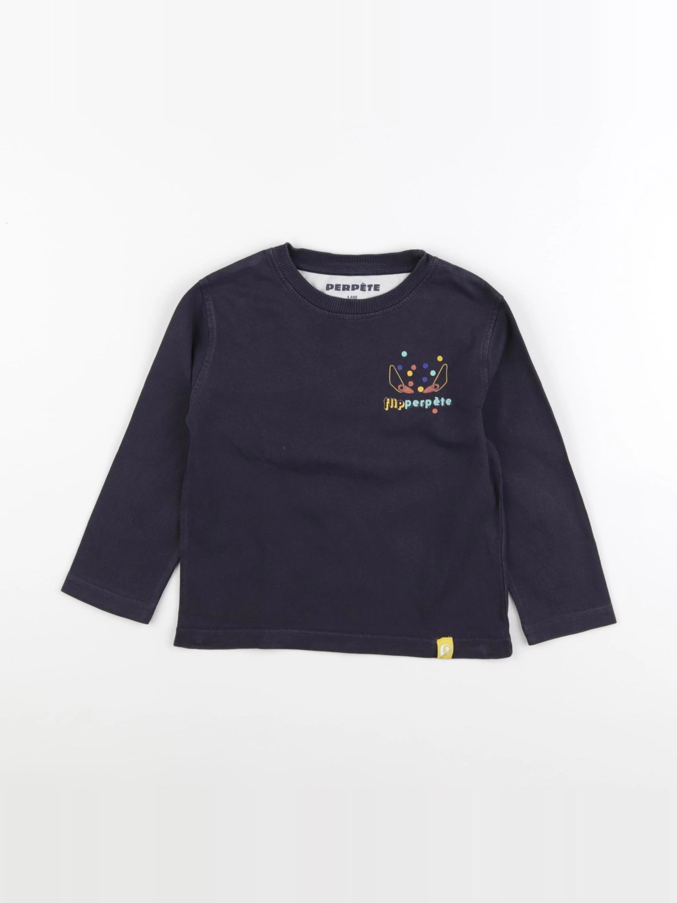 Perpète - tee-shirt bleu - 4 ans