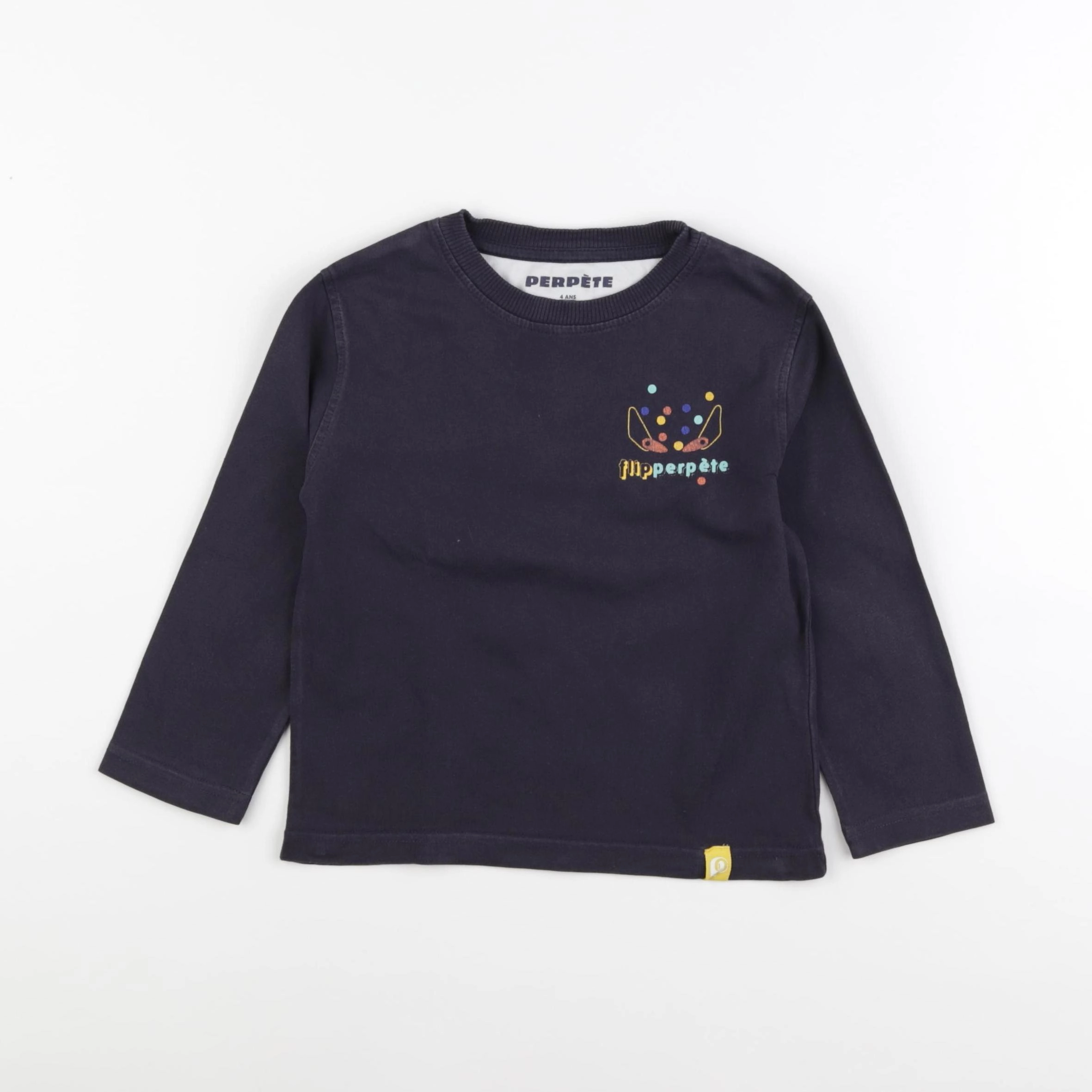 Perpète - tee-shirt bleu - 4 ans