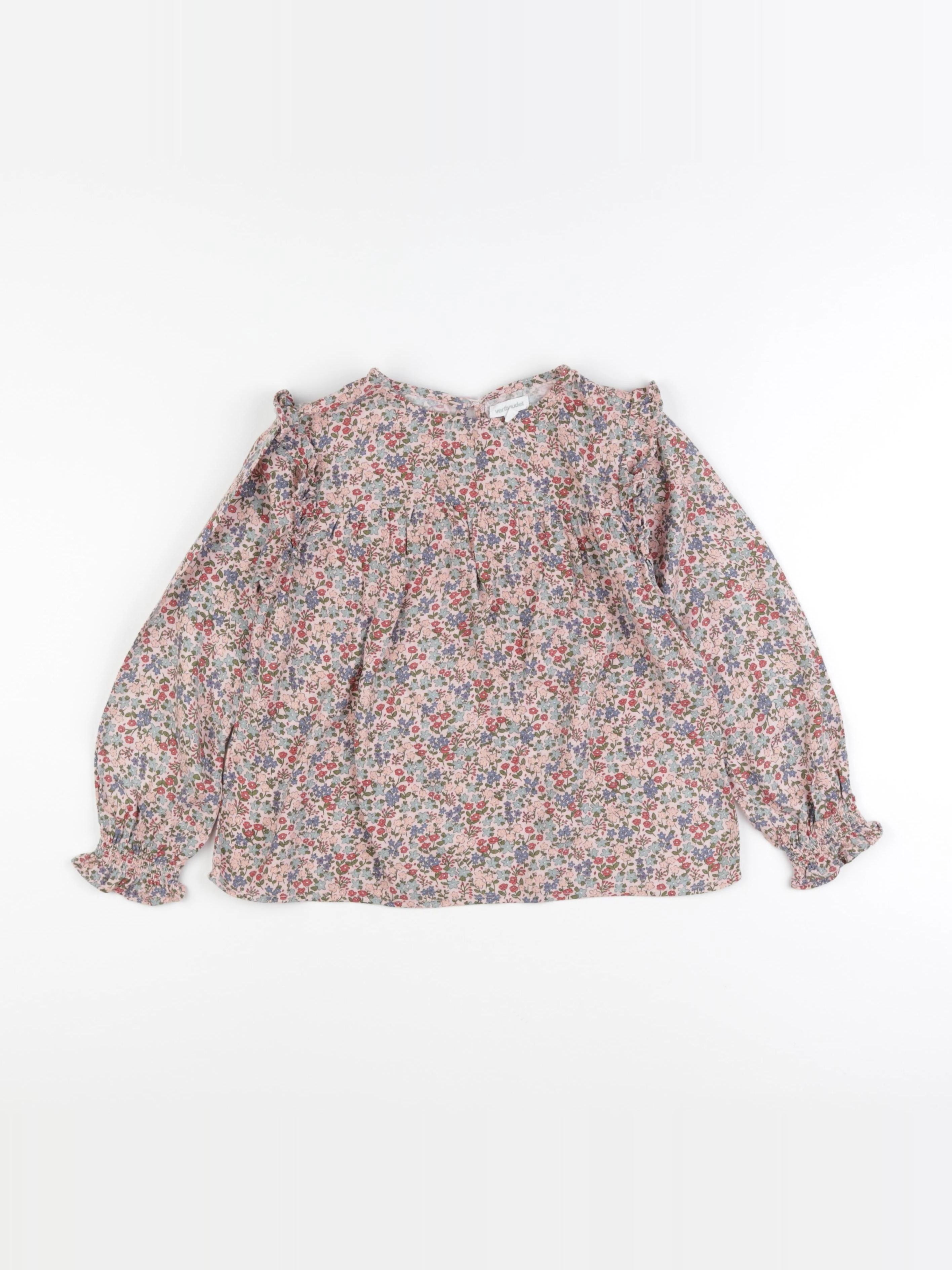 Vertbaudet - blouse rose - 7 ans