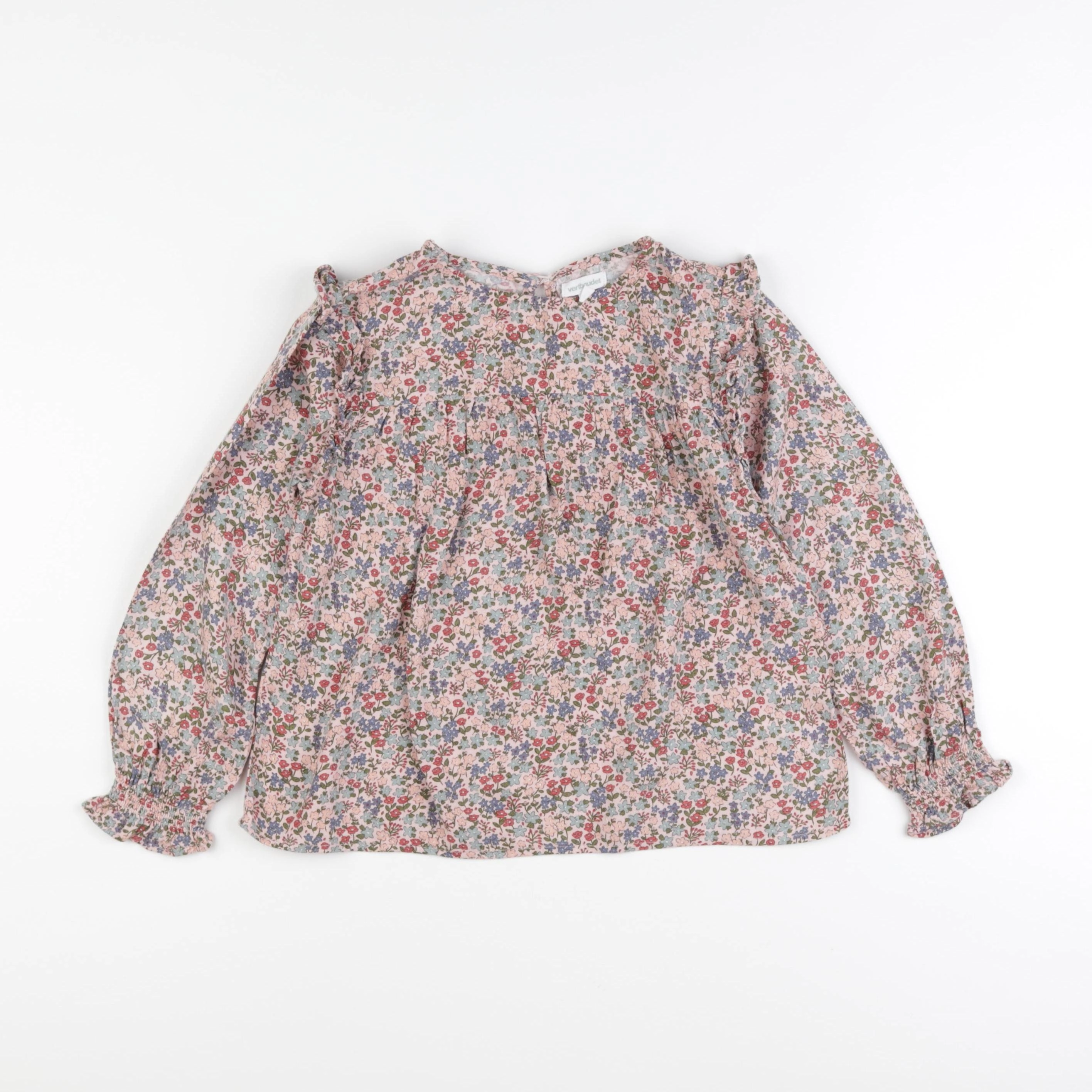 Vertbaudet - blouse rose - 7 ans