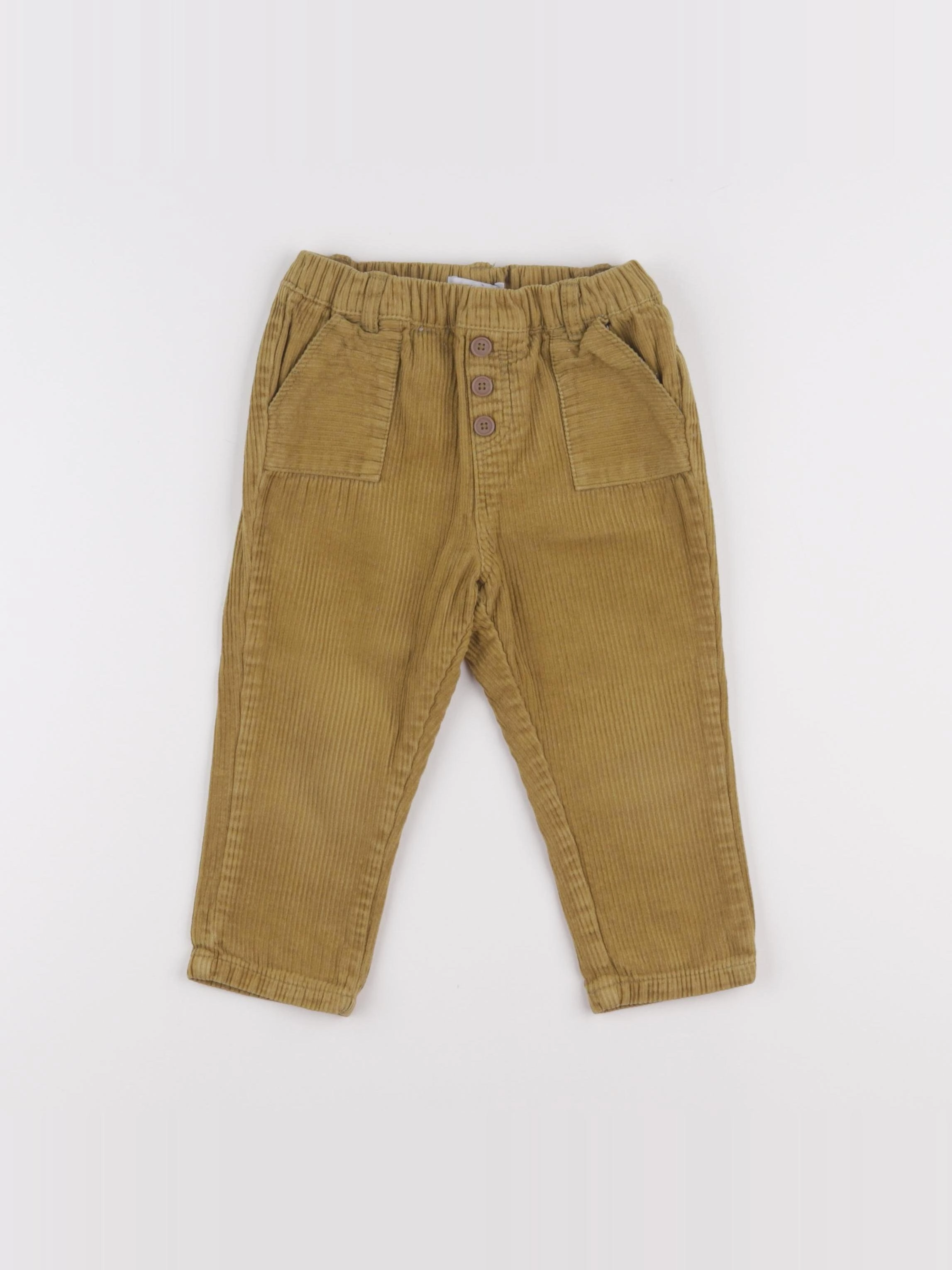 Vertbaudet - pantalon jaune - 24 mois