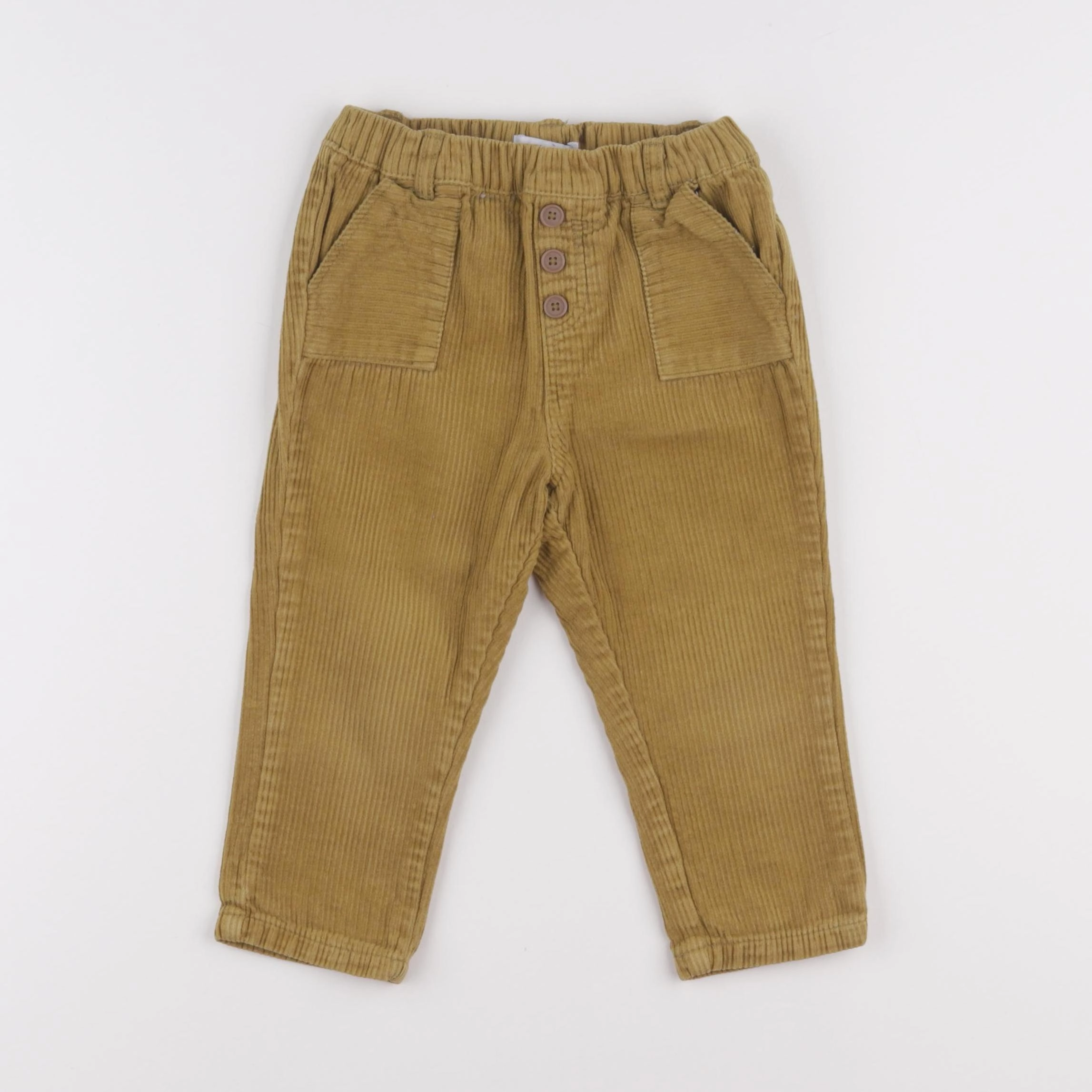 Vertbaudet - pantalon jaune - 24 mois