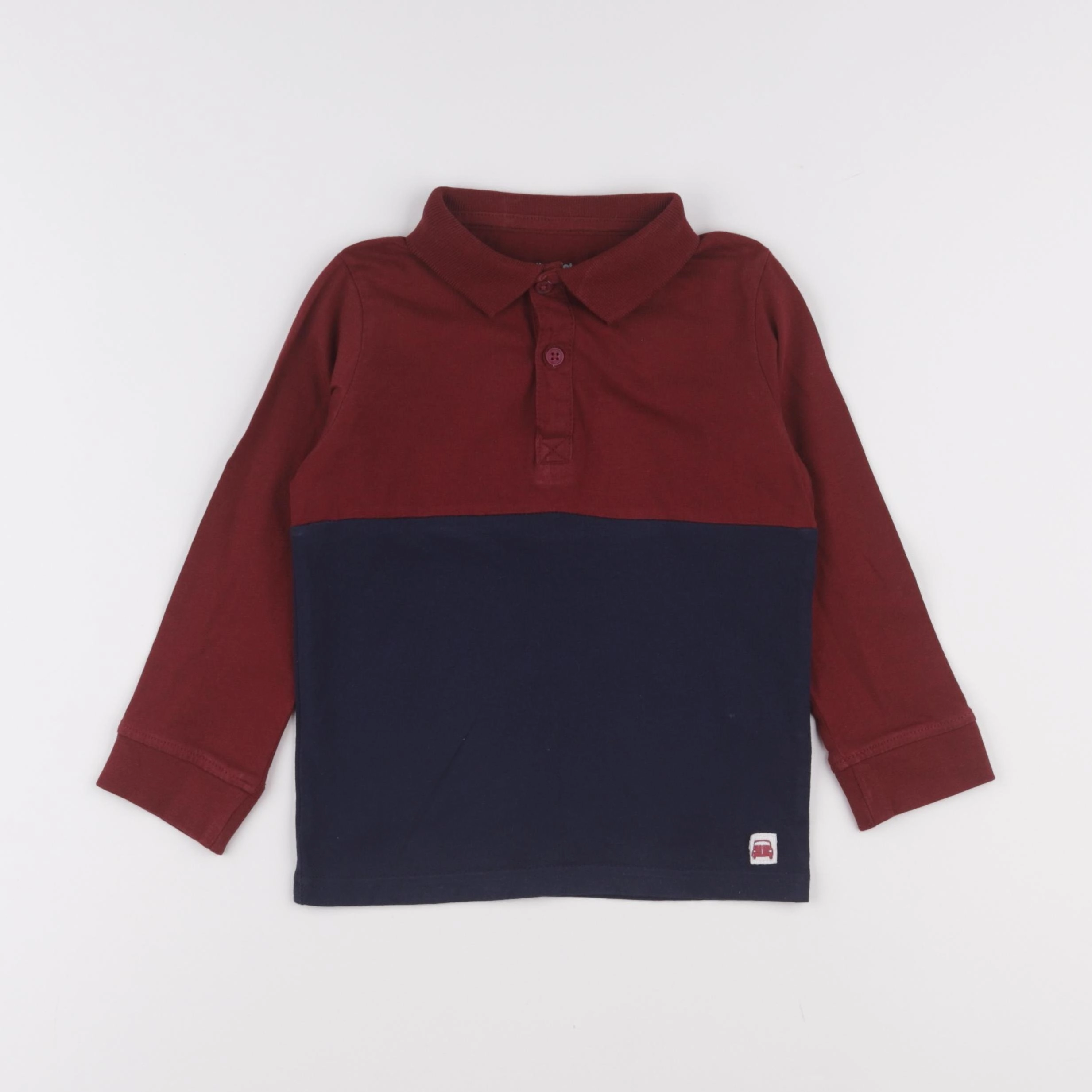 Vertbaudet - polo rouge - 4 ans