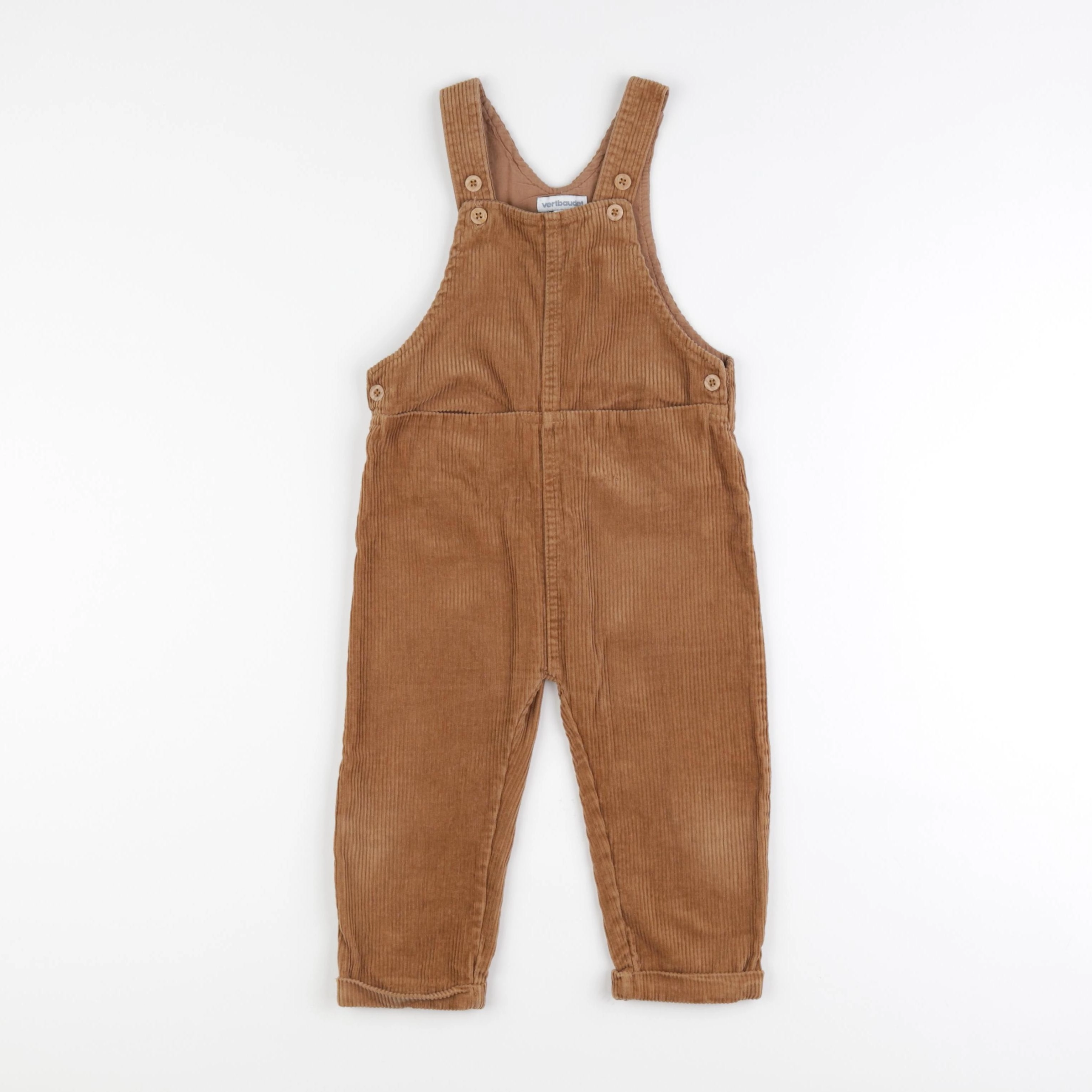Vertbaudet - salopette marron - 2 ans