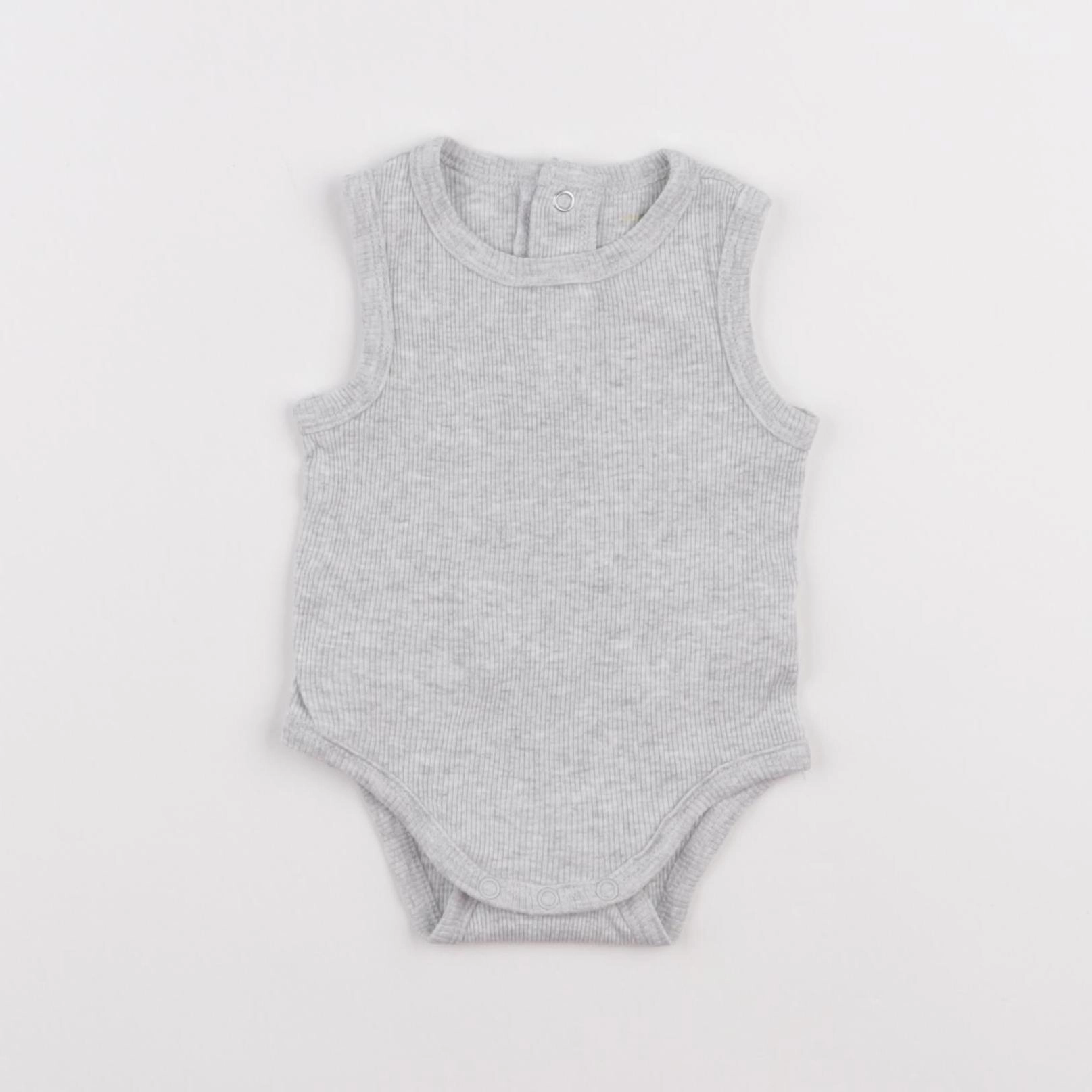 Vertbaudet - body gris - 3 mois