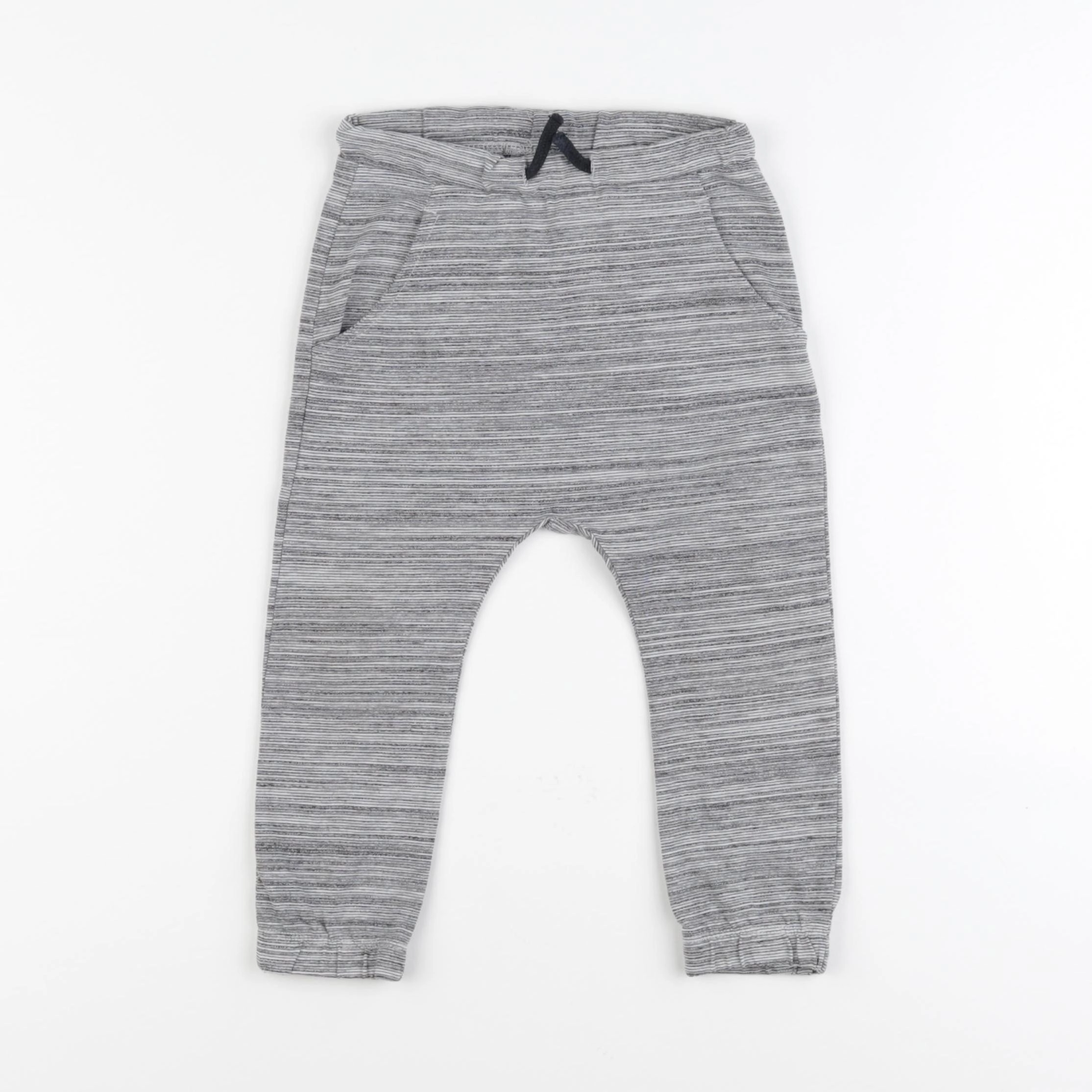 H&M - sarouel gris - 18/24 mois