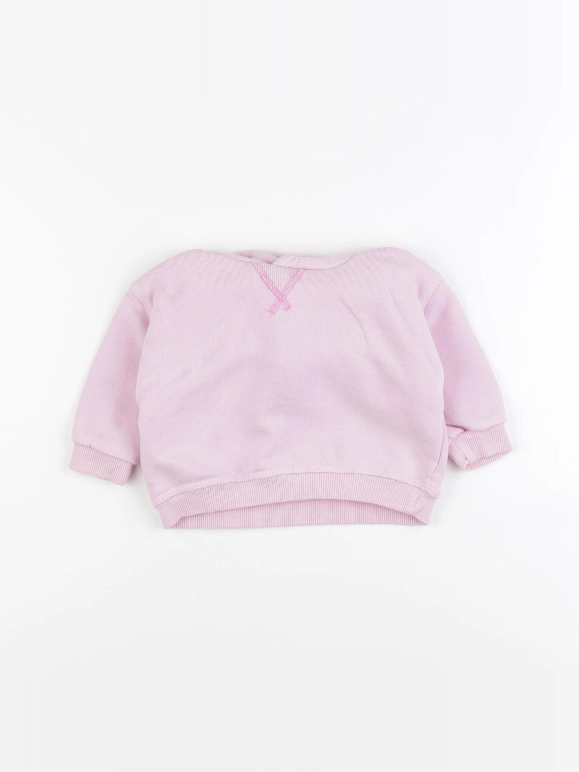 Zara - sweat rose - 3/6 mois