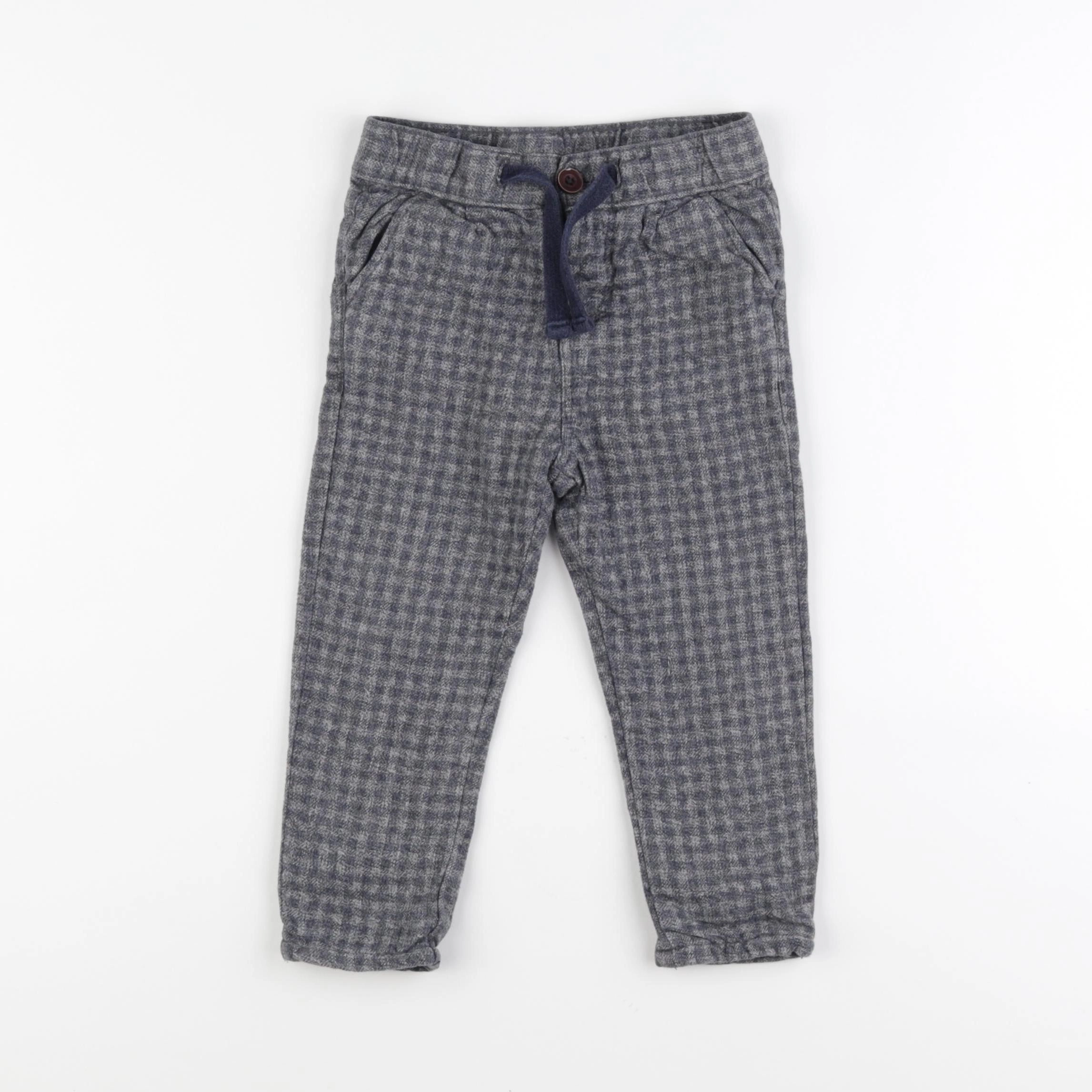 Tape à l'oeil - pantalon bleu, gris - 24 mois