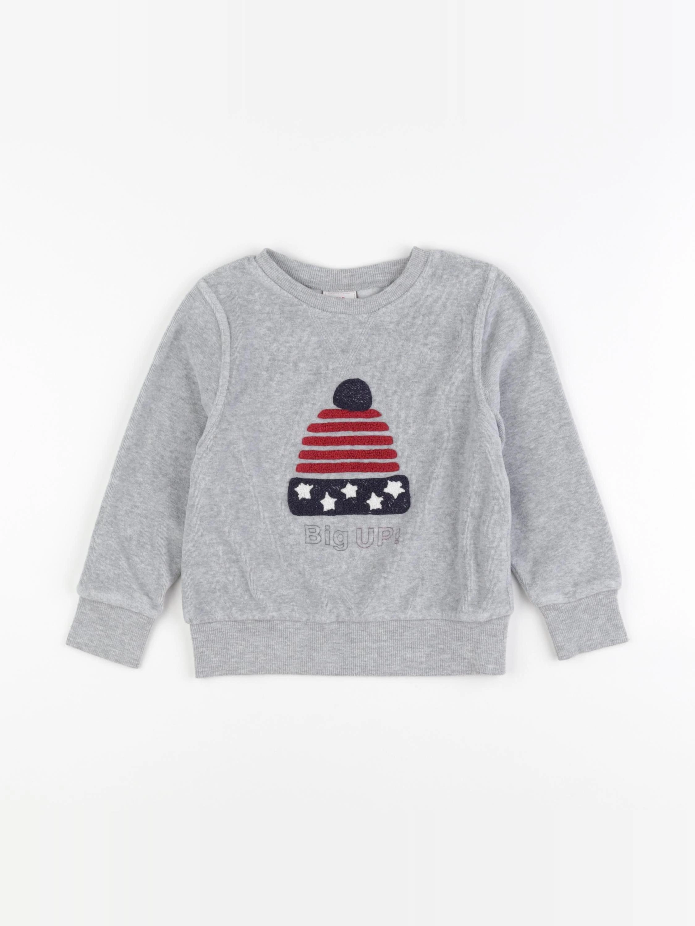 Tape à l'oeil - sweat gris - 3 ans