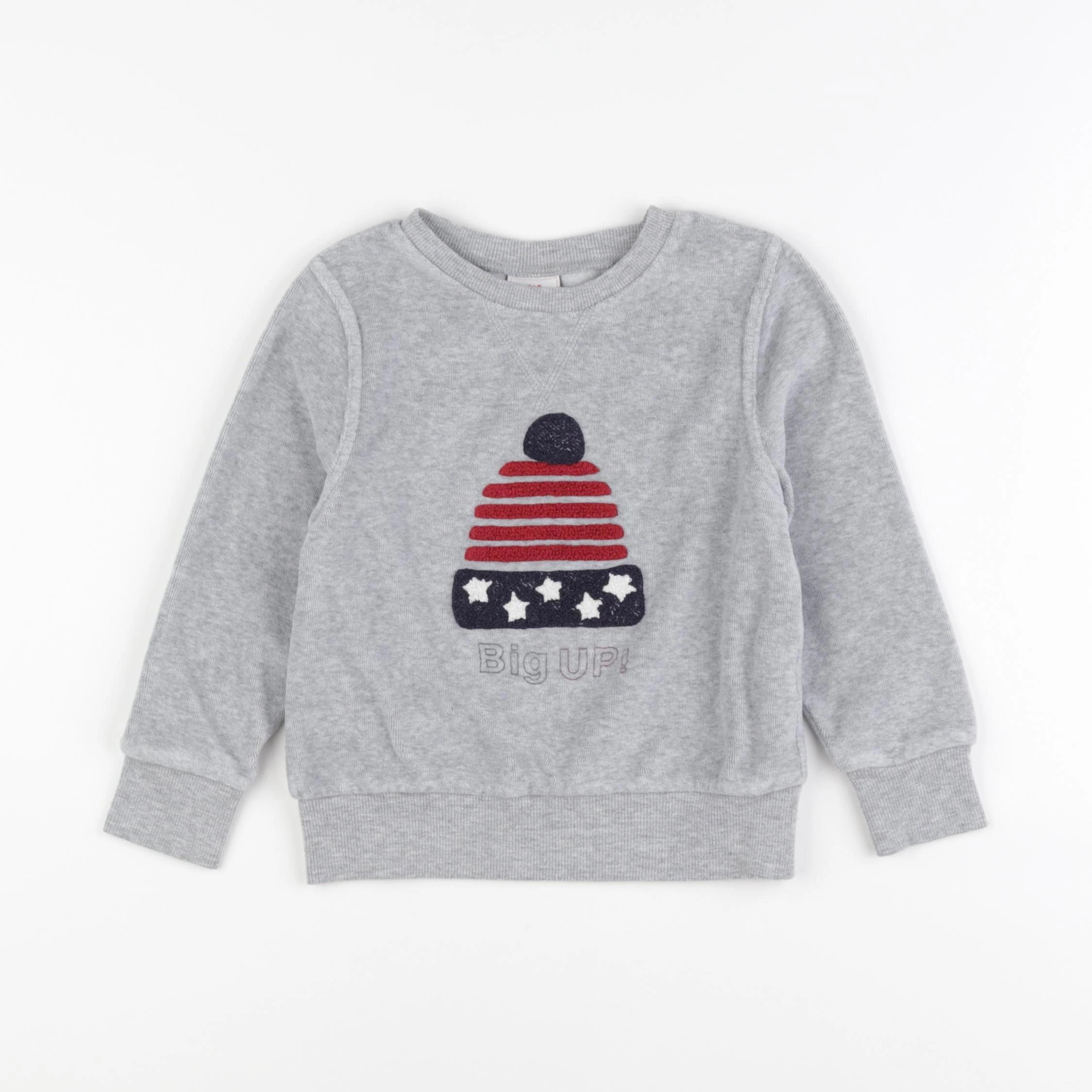 Tape à l'oeil - sweat gris - 3 ans