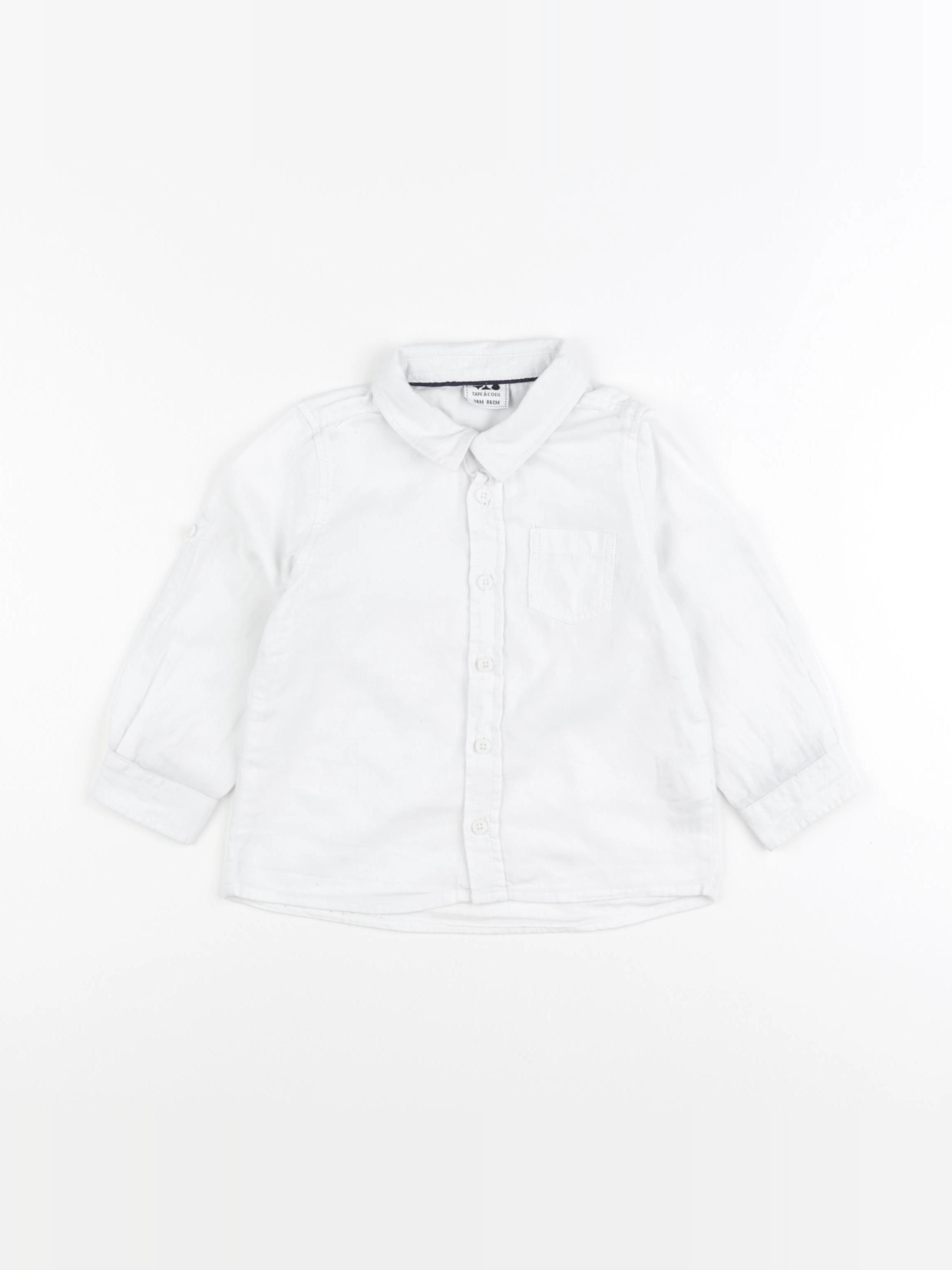 Tape à l'oeil - chemise blanc - 24 mois