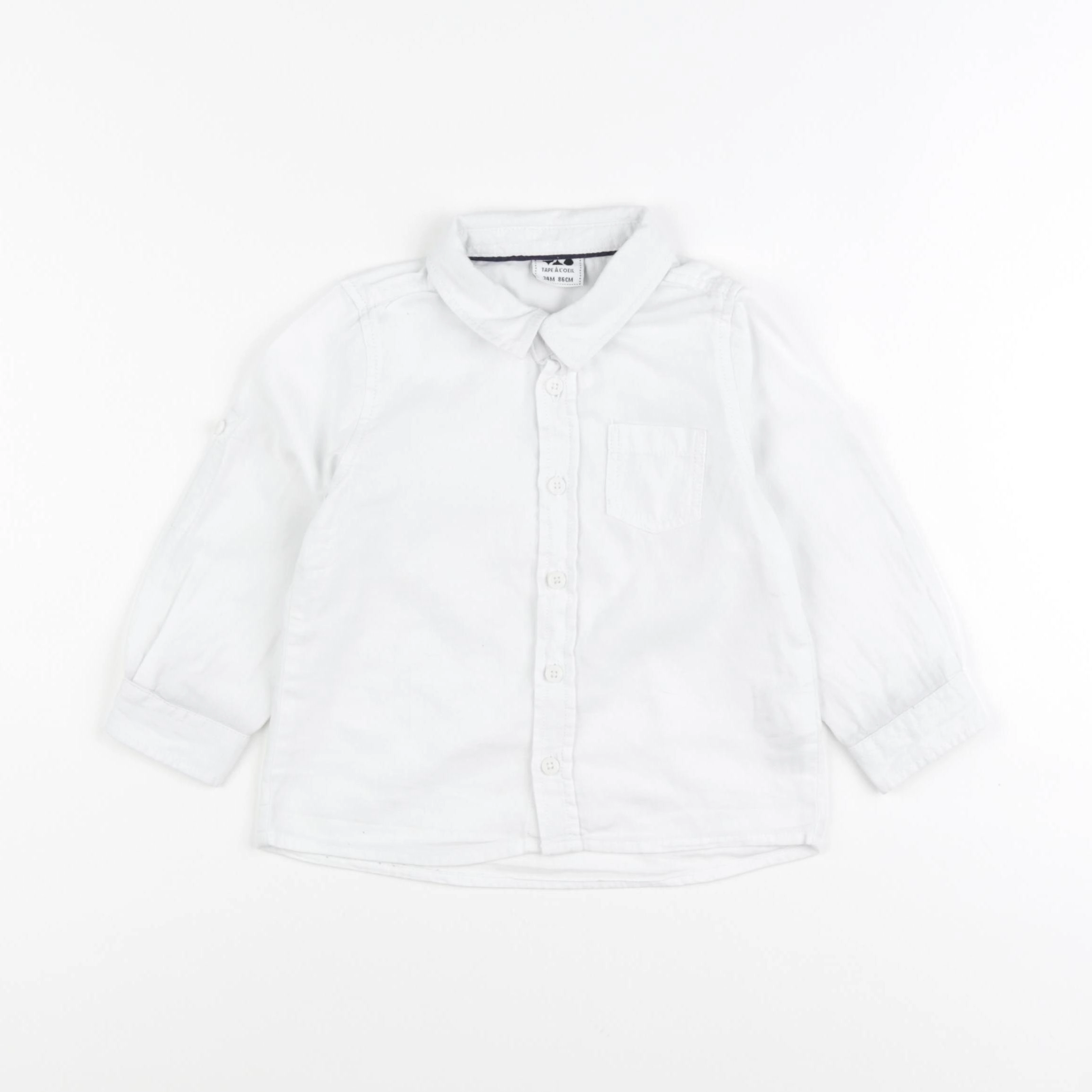 Tape à l'oeil - chemise blanc - 24 mois
