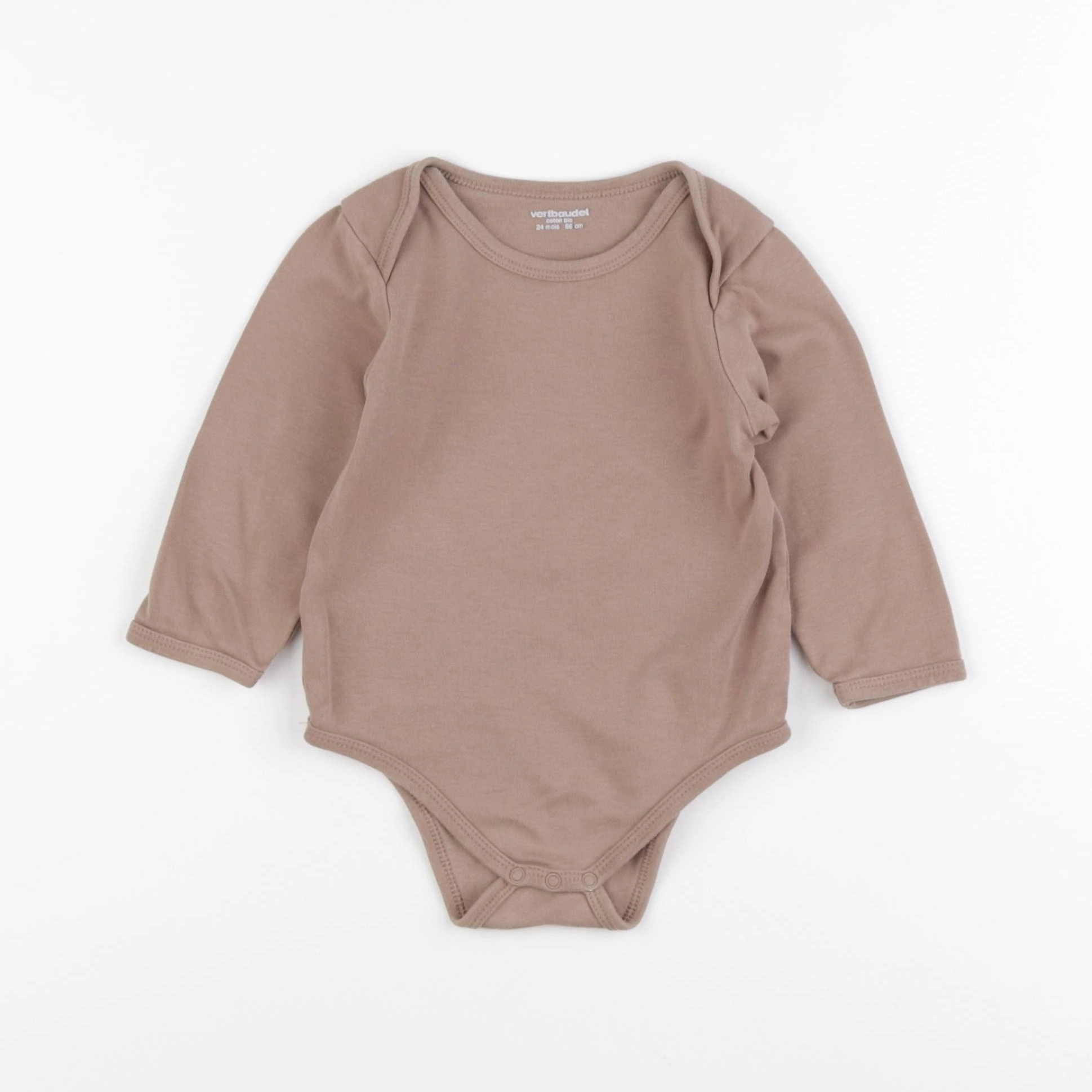 Vertbaudet - body marron - 24 mois