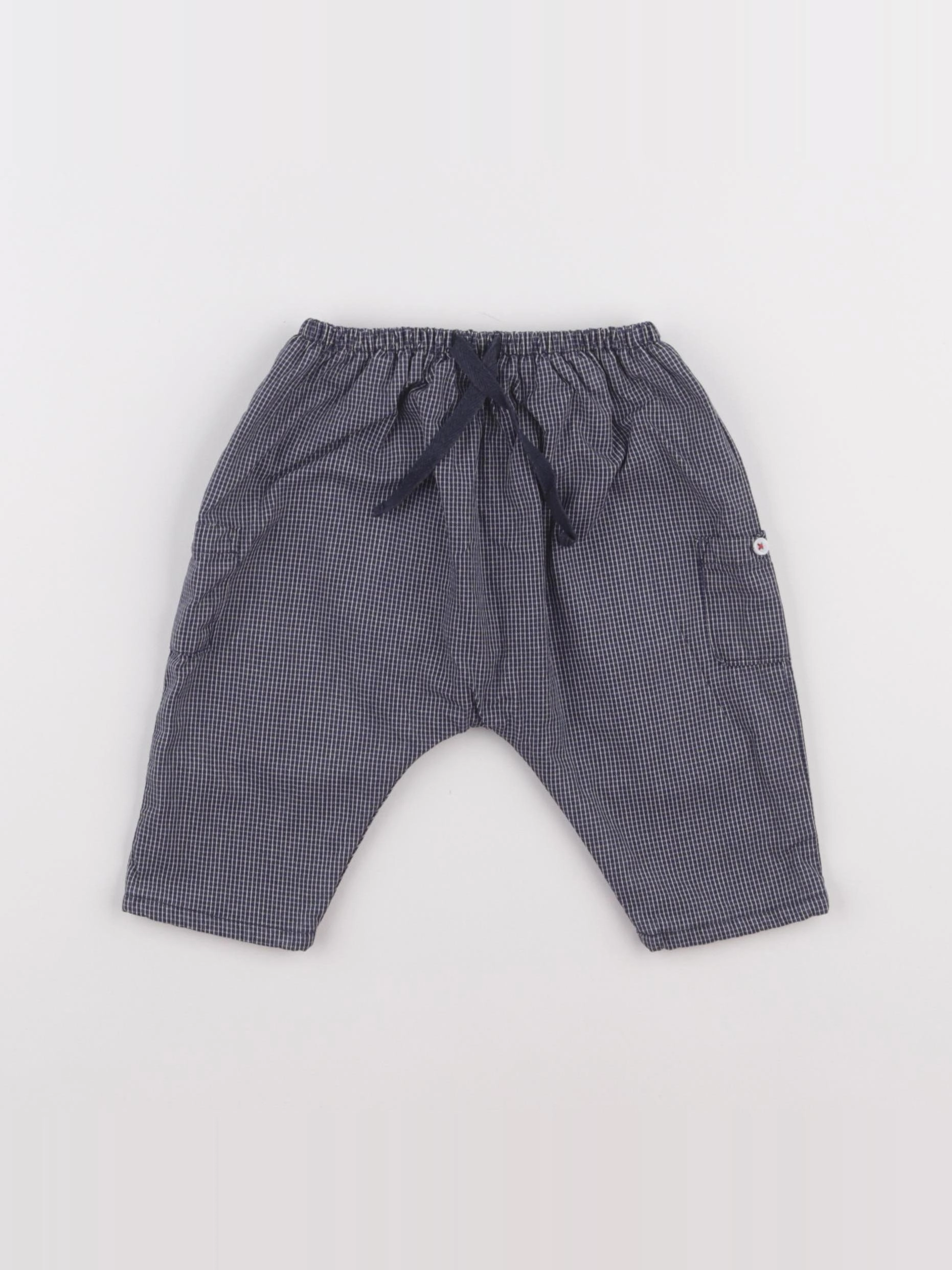 Boutchou - pantalon bleu - 3 mois