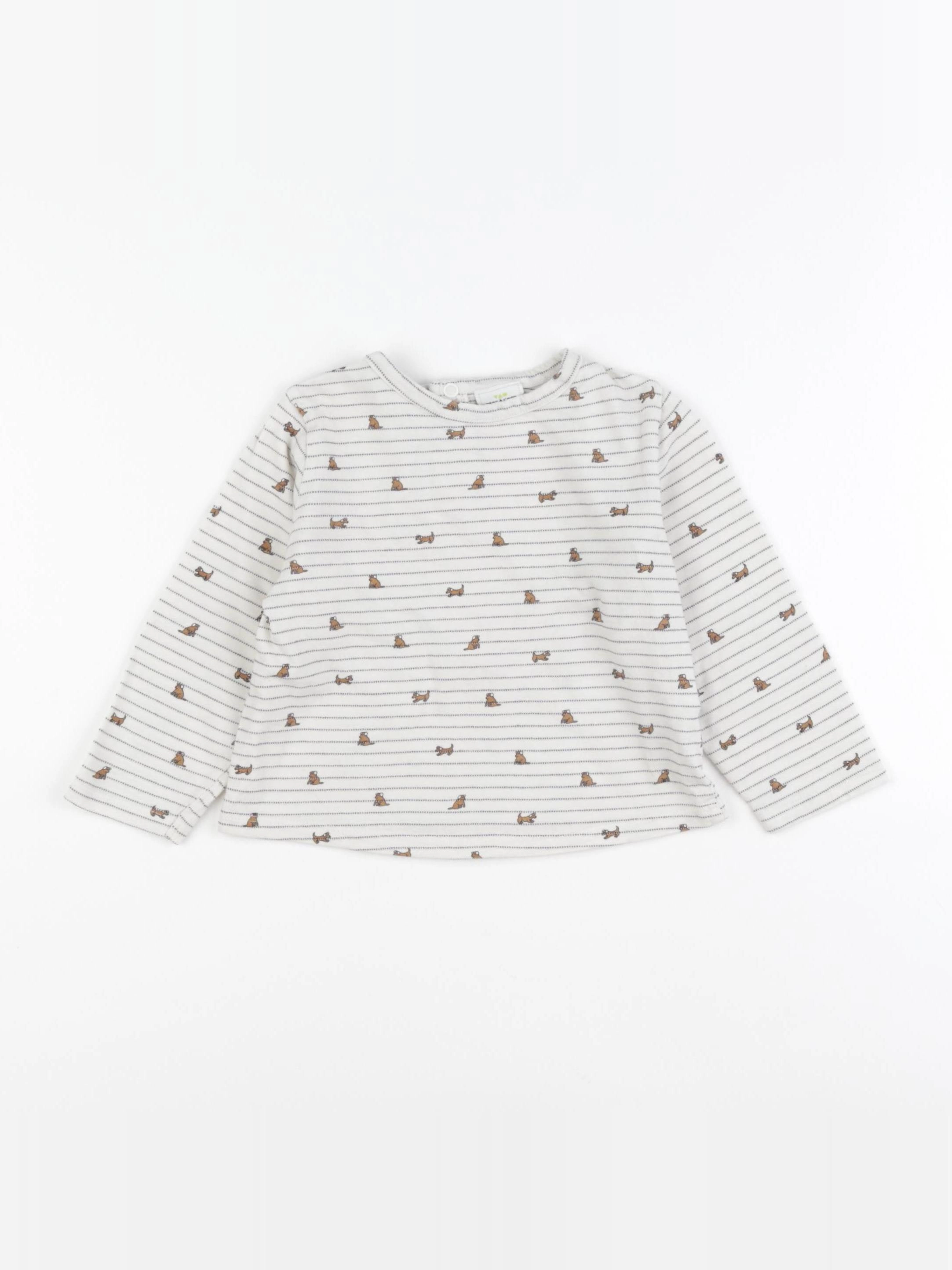 Tape à l'oeil - tee-shirt beige, bleu - 24 mois