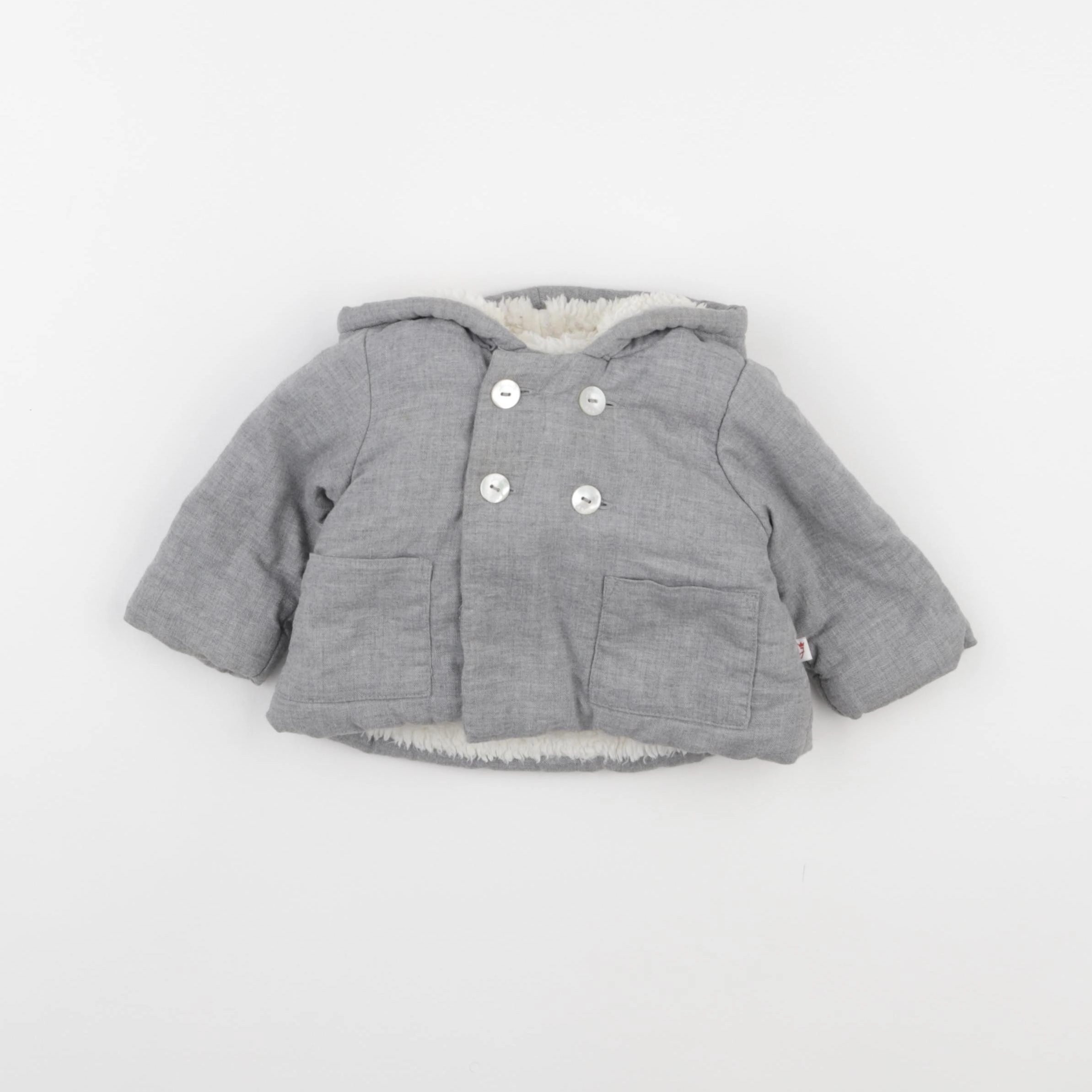 Jacadi - doudoune gris - 3 mois