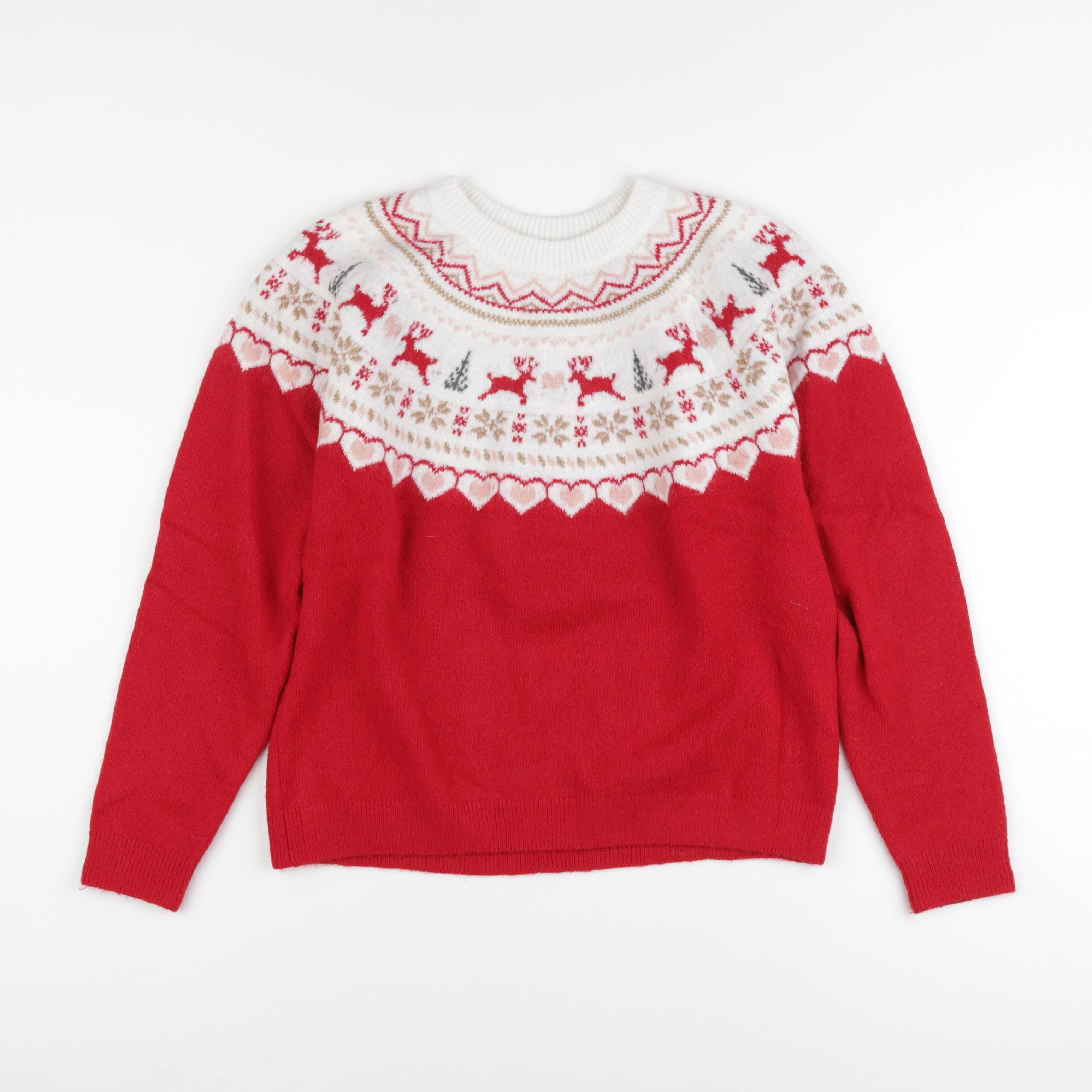 Vertbaudet - pull rouge - 14 ans