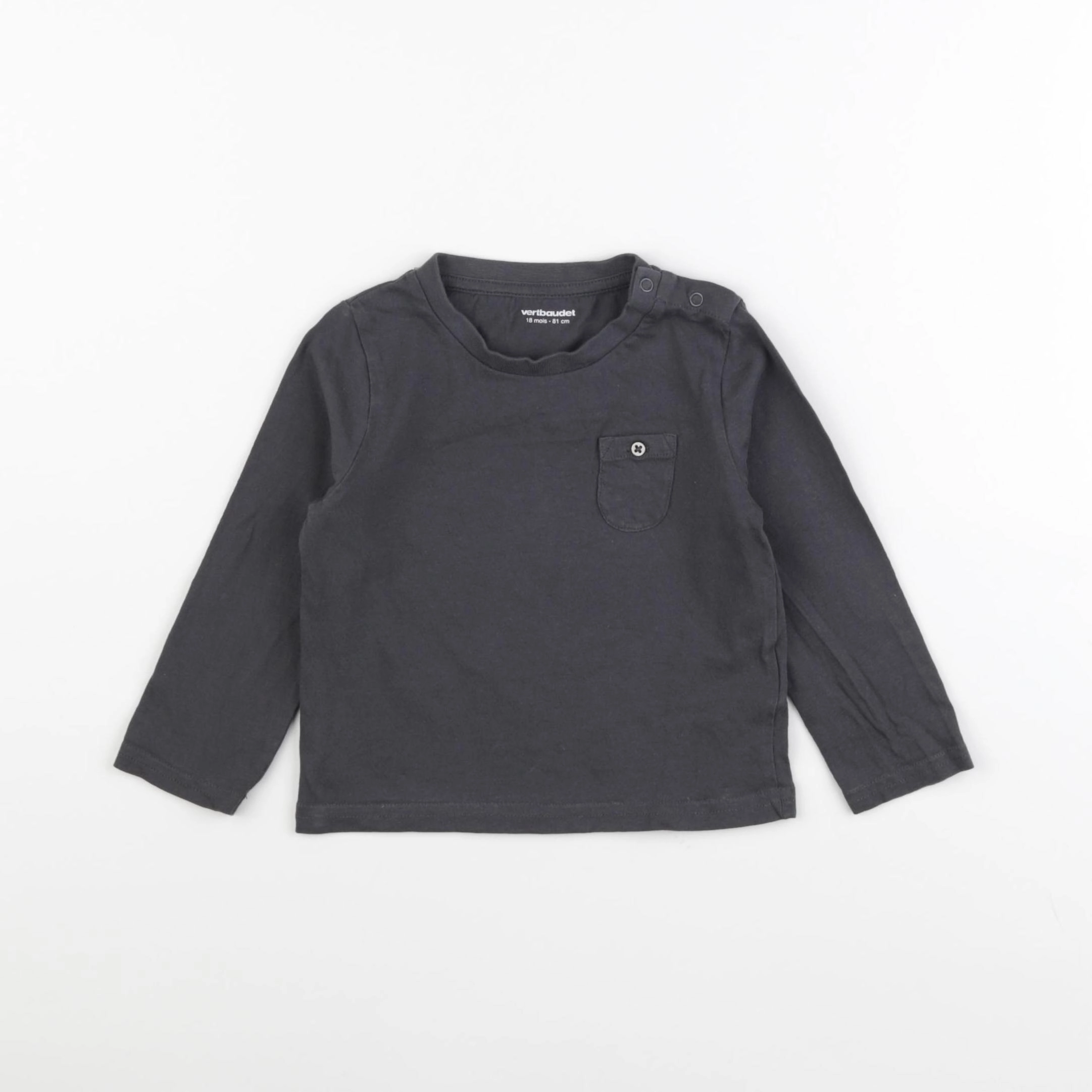 Vertbaudet - tee-shirt gris - 18 mois