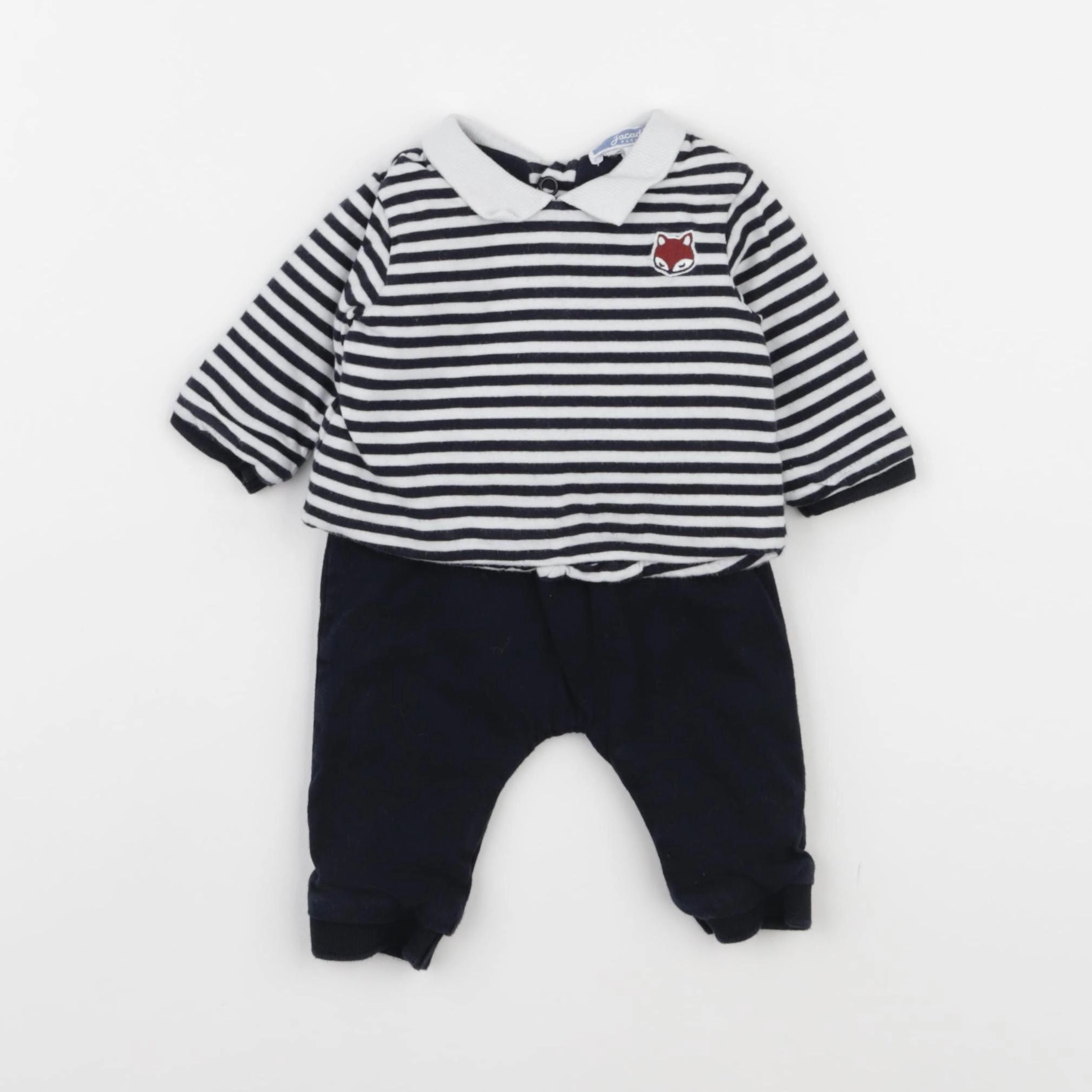 Jacadi - ensemble bleu - 1 mois
