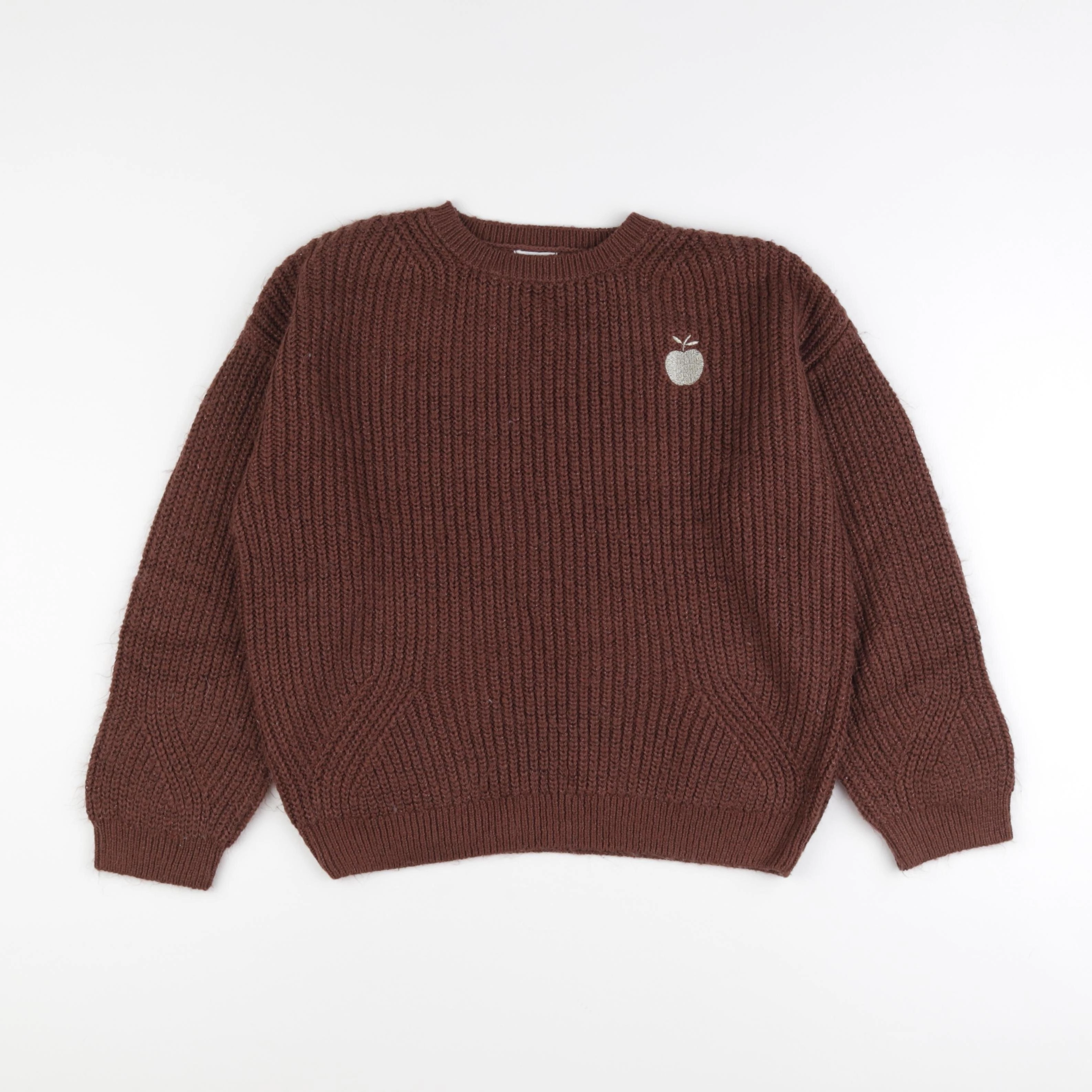 Vertbaudet - pull marron - 14 ans