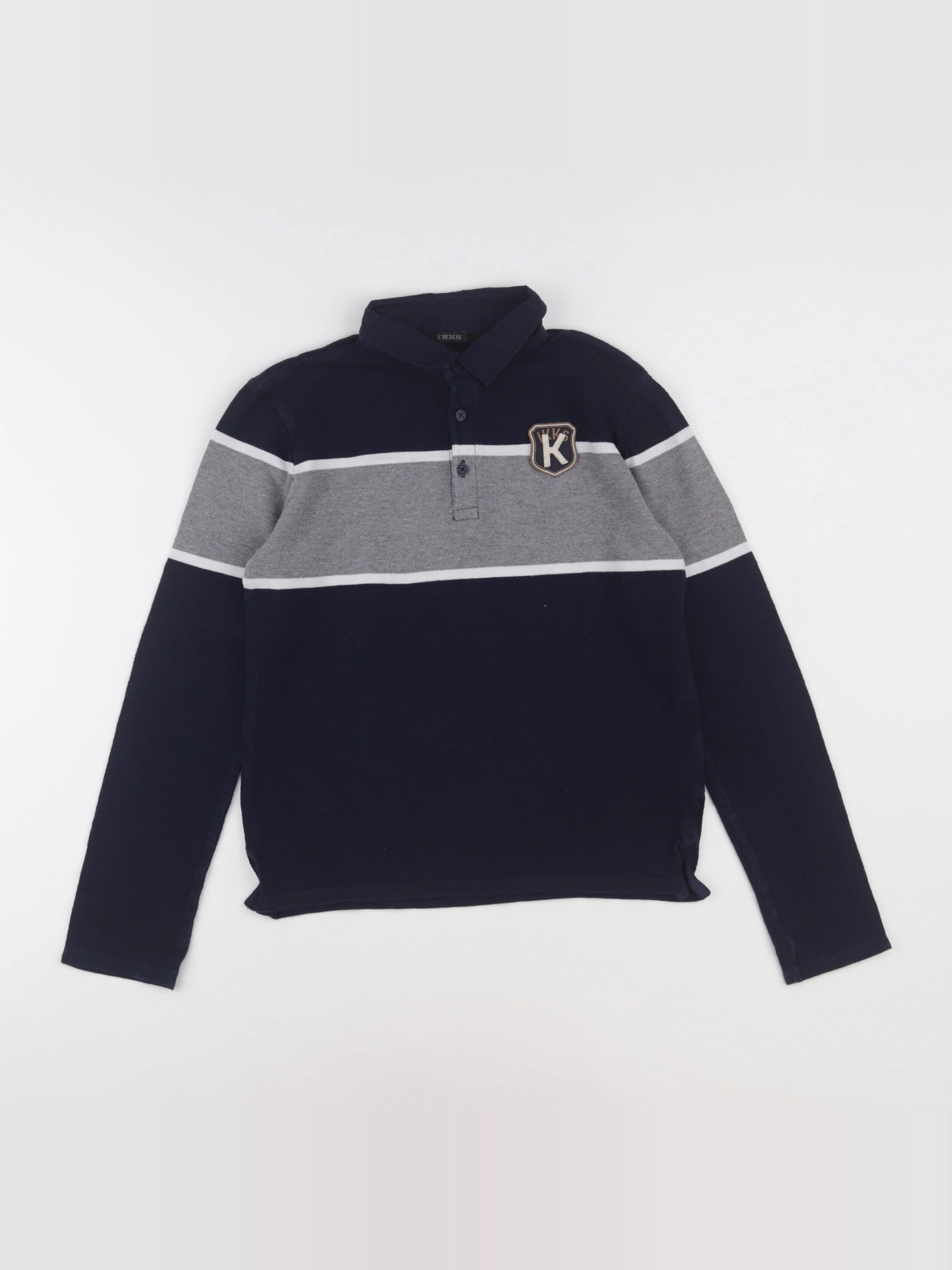 IKKS - polo bleu - 12 ans