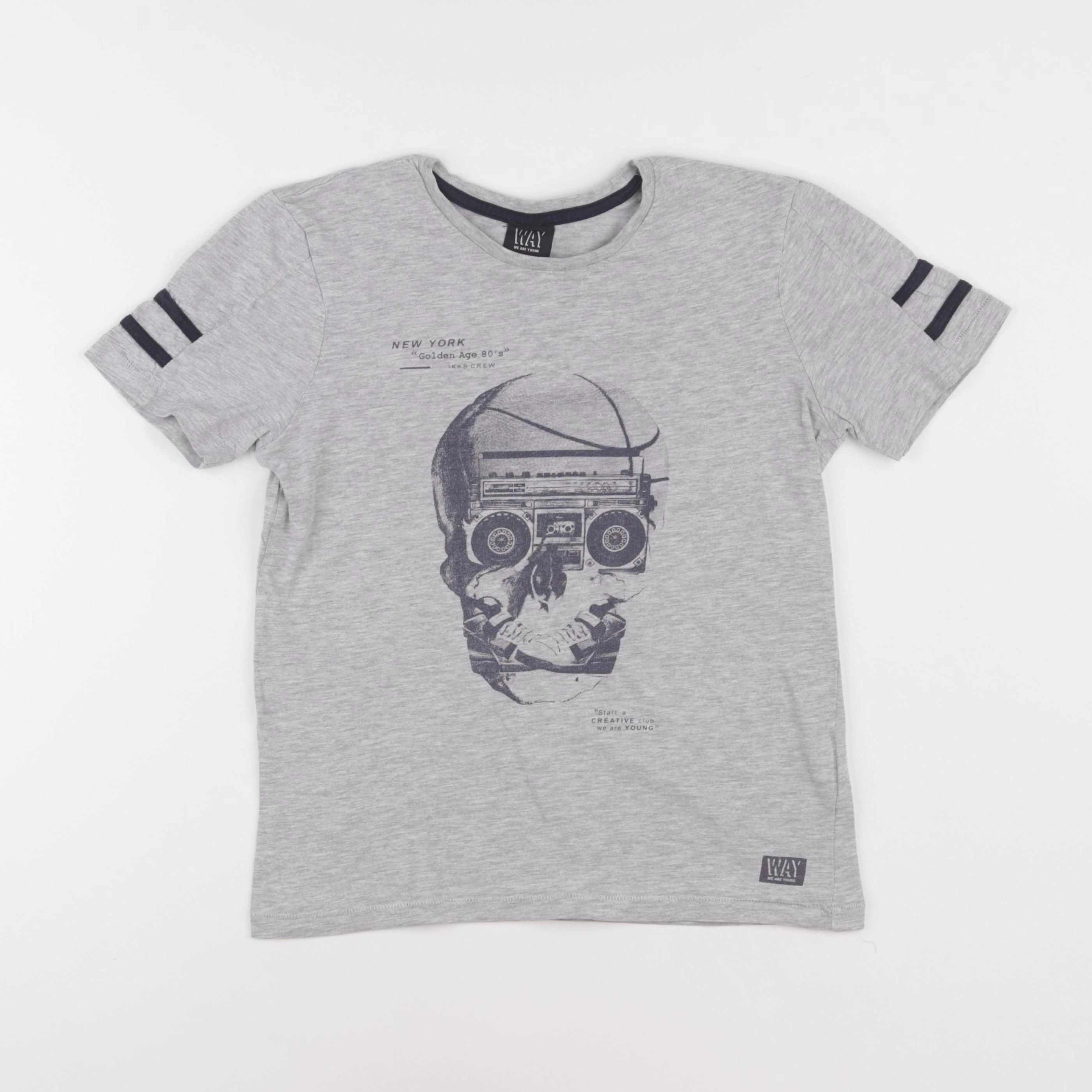 IKKS - tee-shirt gris - 12 ans
