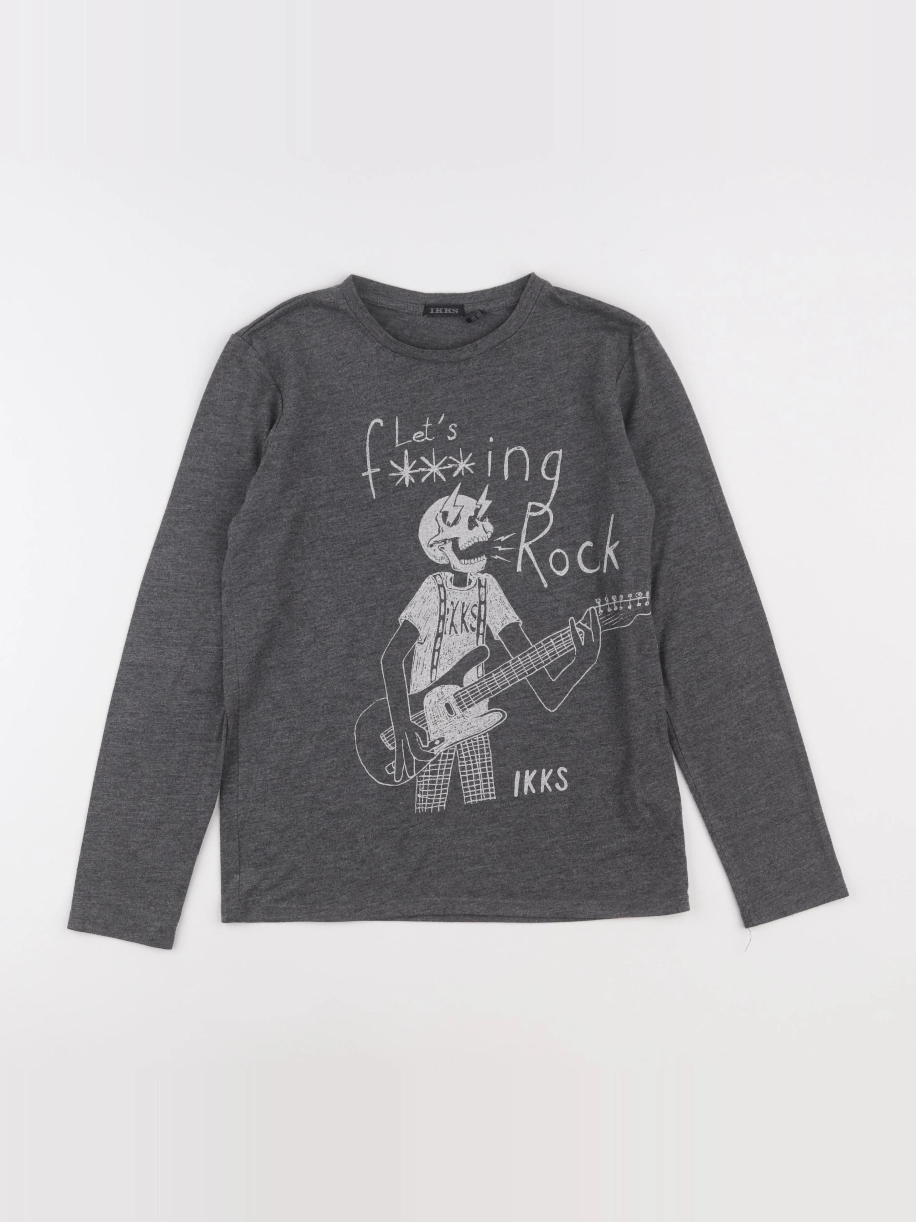 IKKS - tee-shirt gris - 10 ans