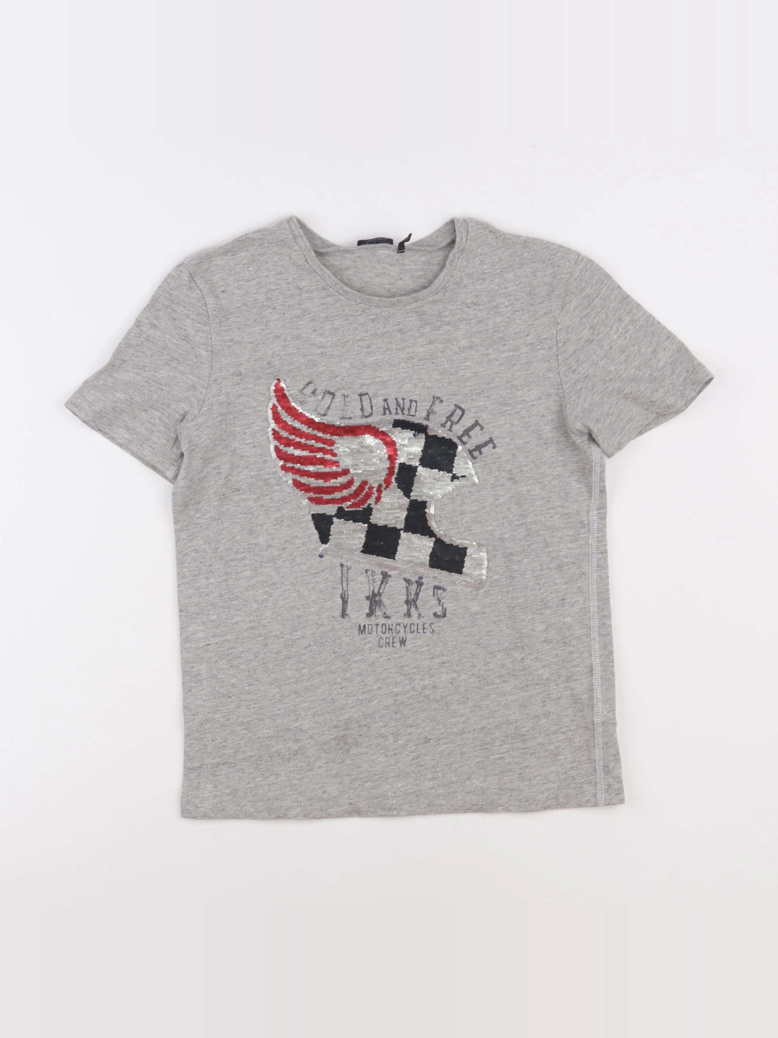 IKKS - tee-shirt gris - 12 ans