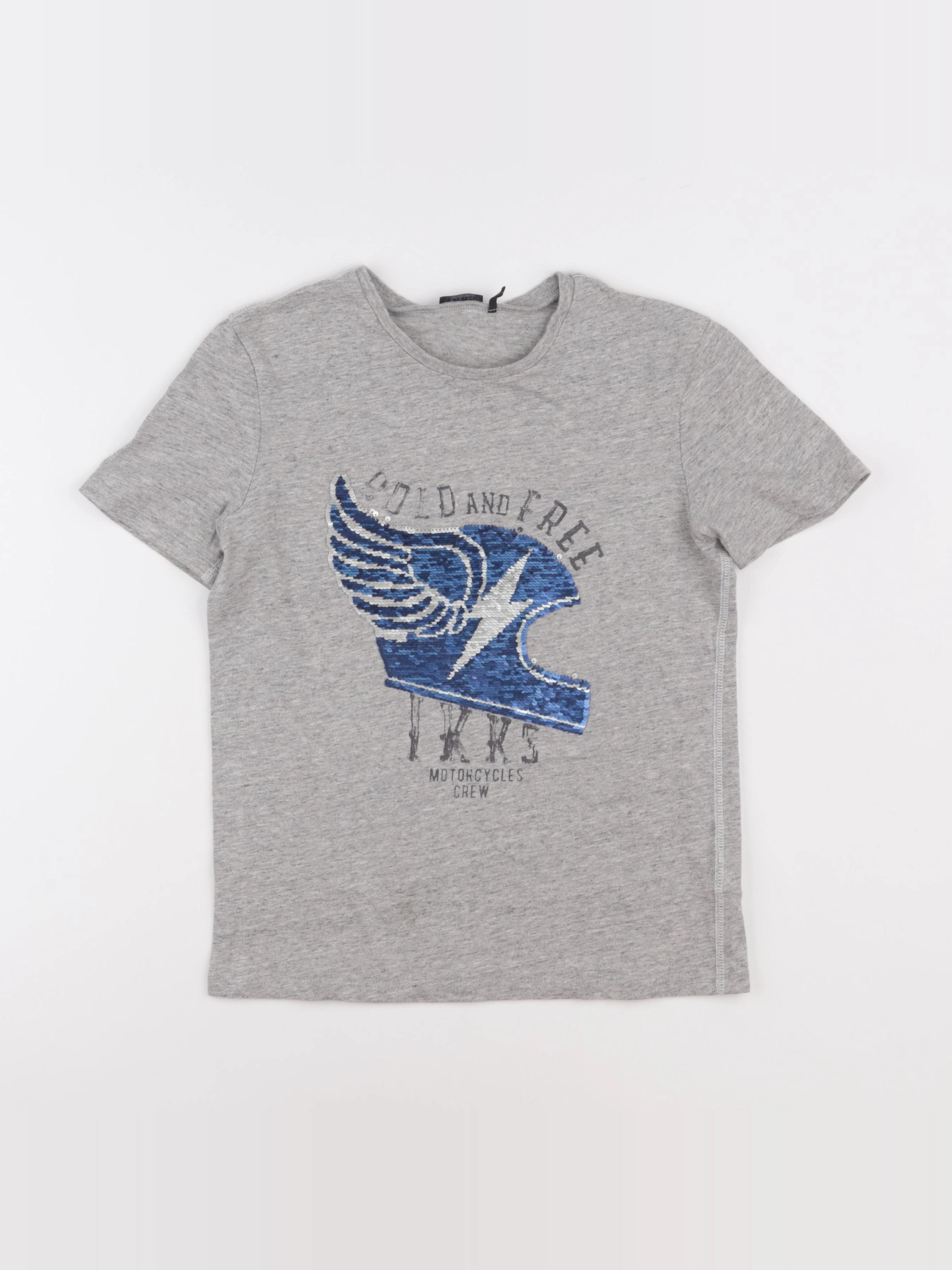 IKKS - tee-shirt gris - 12 ans