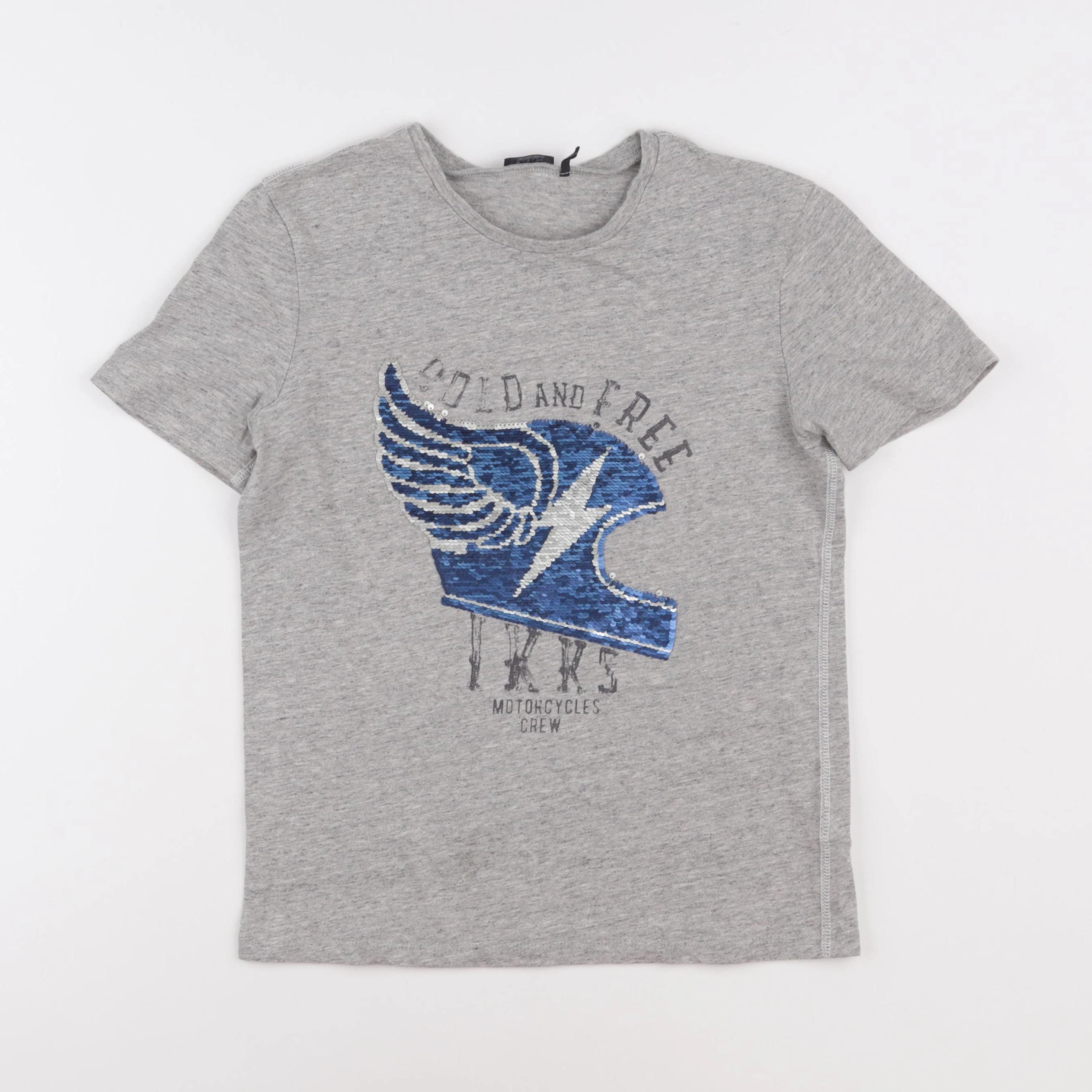 IKKS - tee-shirt gris - 12 ans