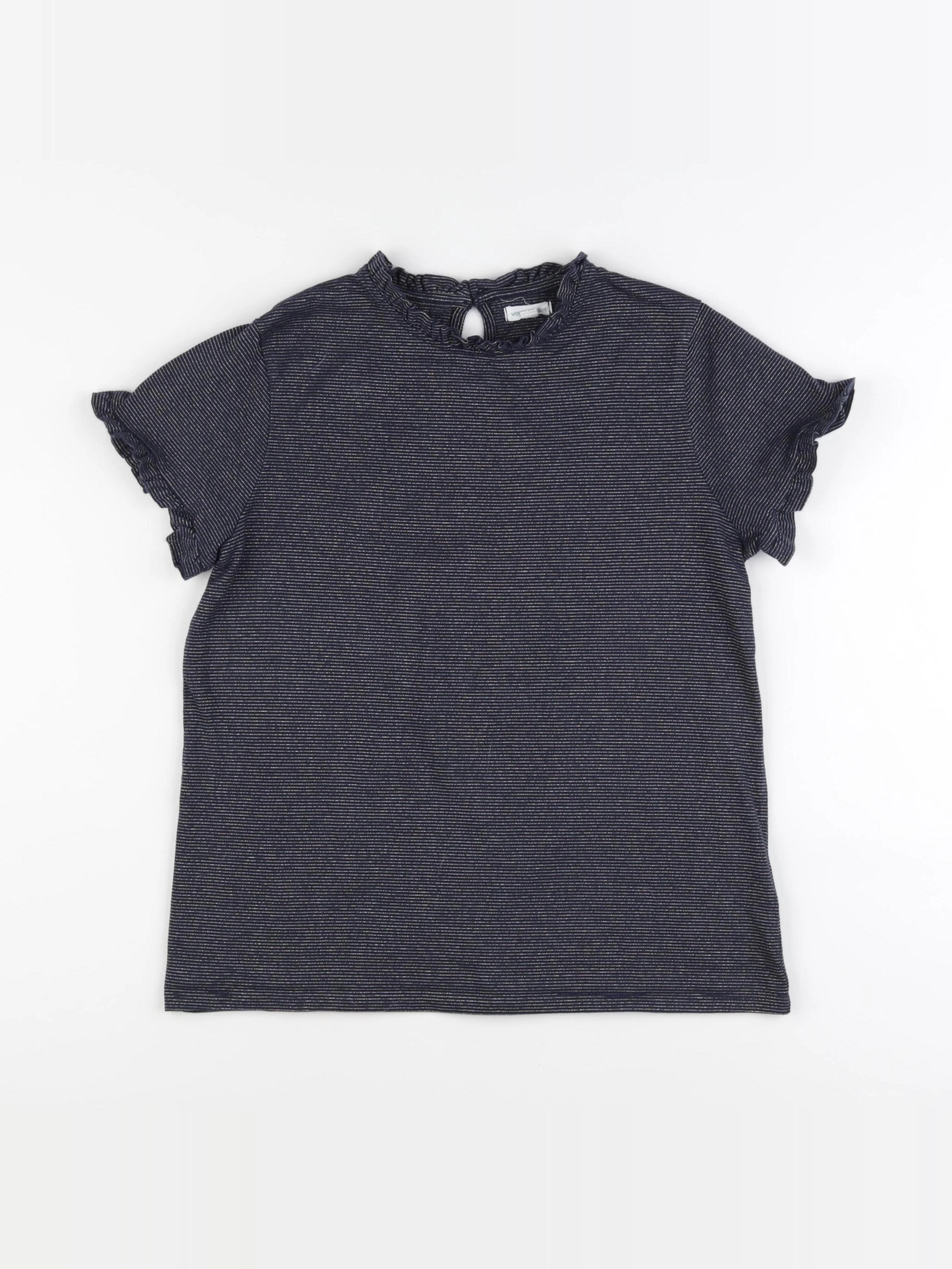 Vertbaudet - tee-shirt bleu, or - 14 ans
