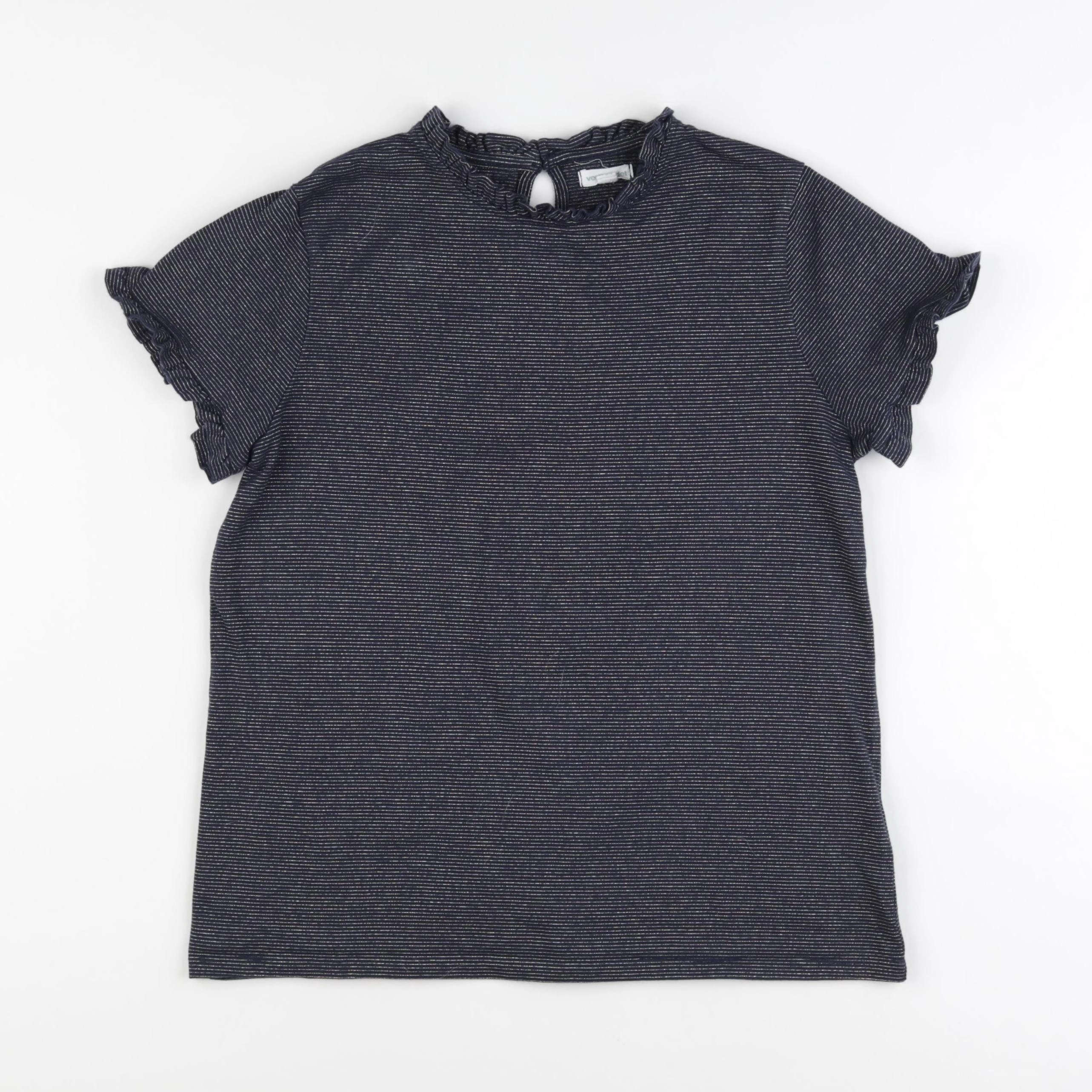 Vertbaudet - tee-shirt bleu, or - 14 ans