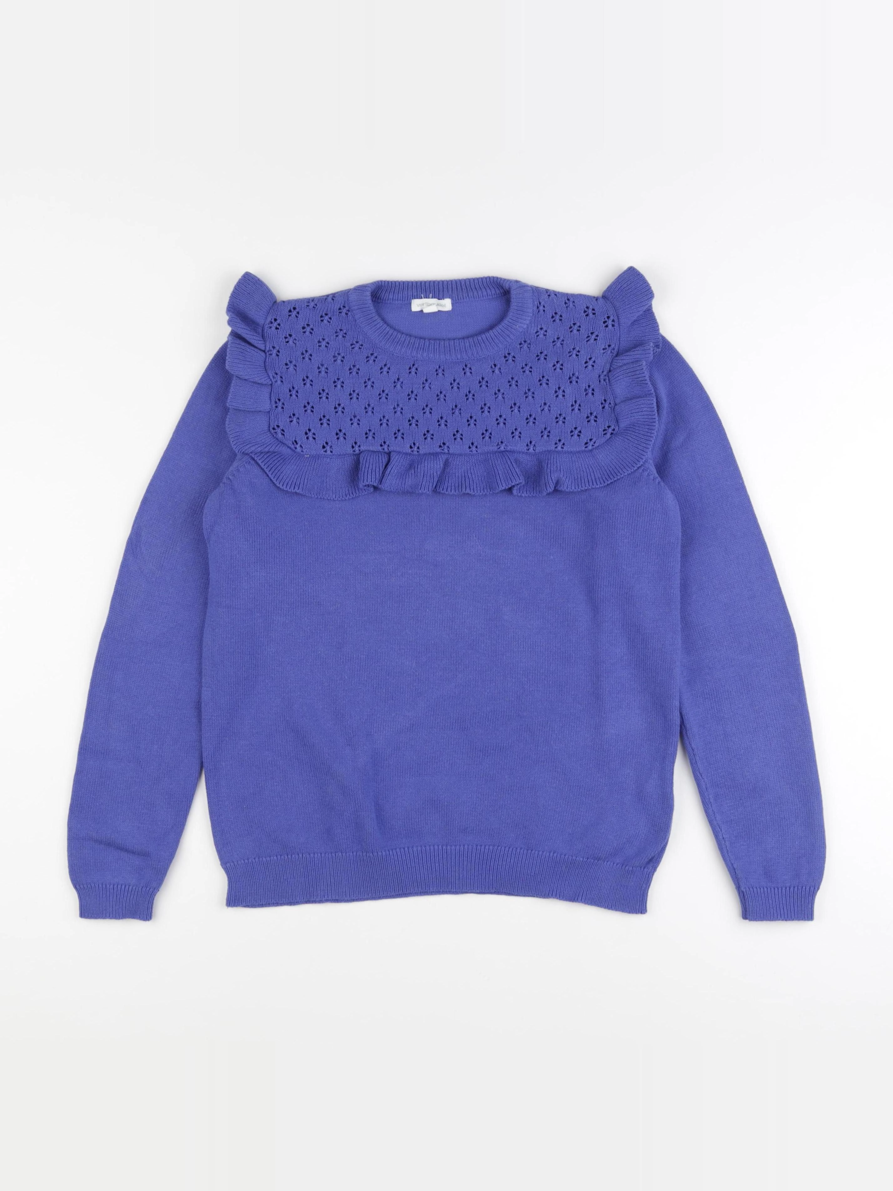 Vertbaudet - pull bleu - 14 ans