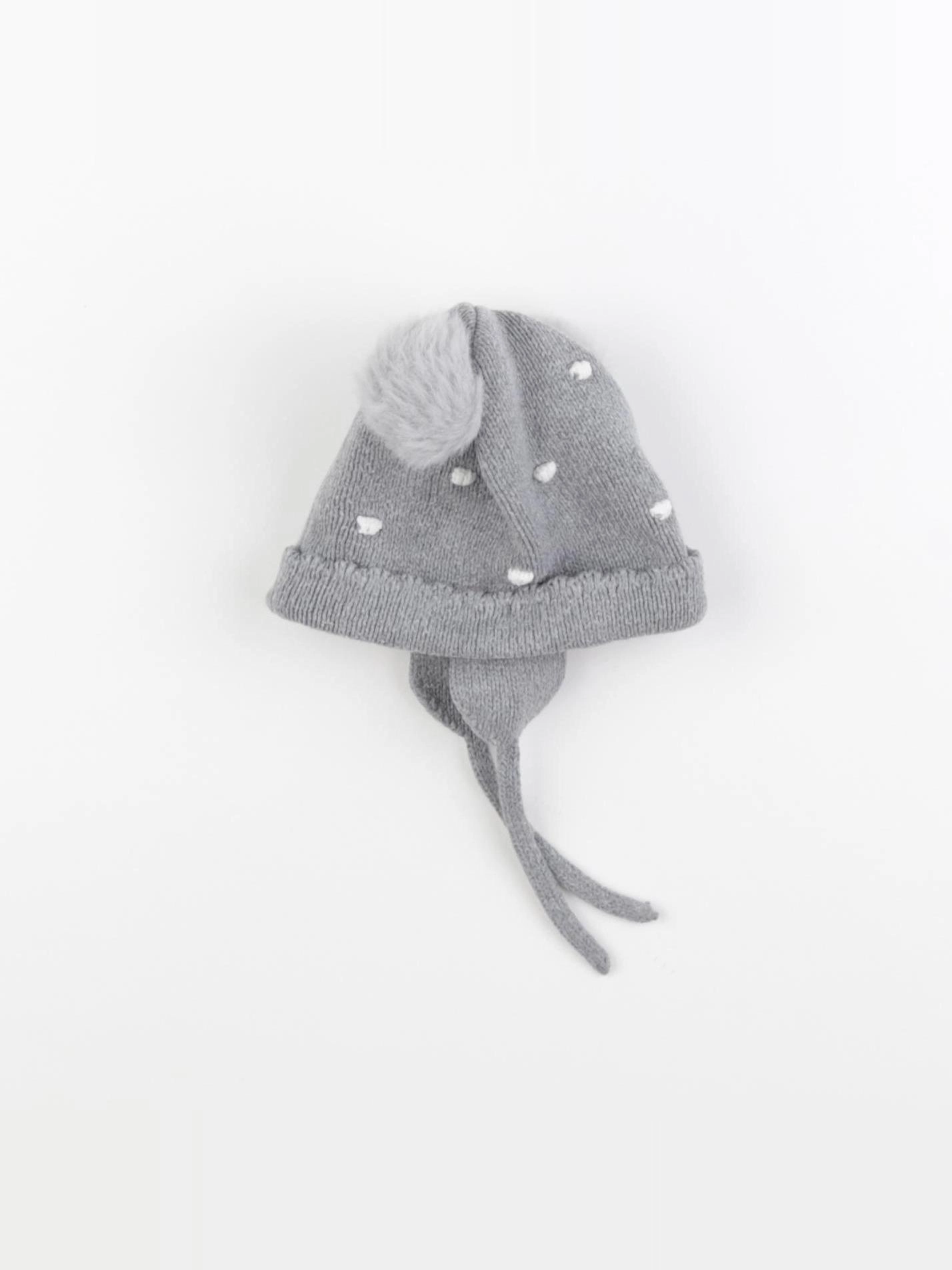 Vertbaudet - bonnet gris - 3/6 mois