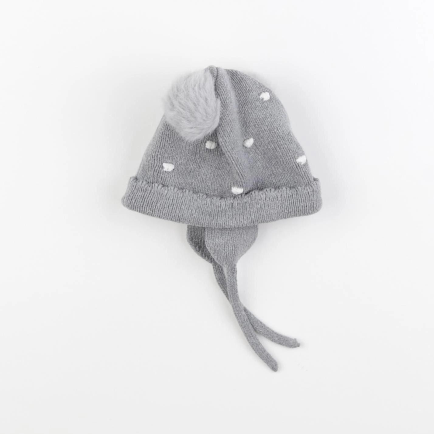 Vertbaudet - bonnet gris - 3/6 mois