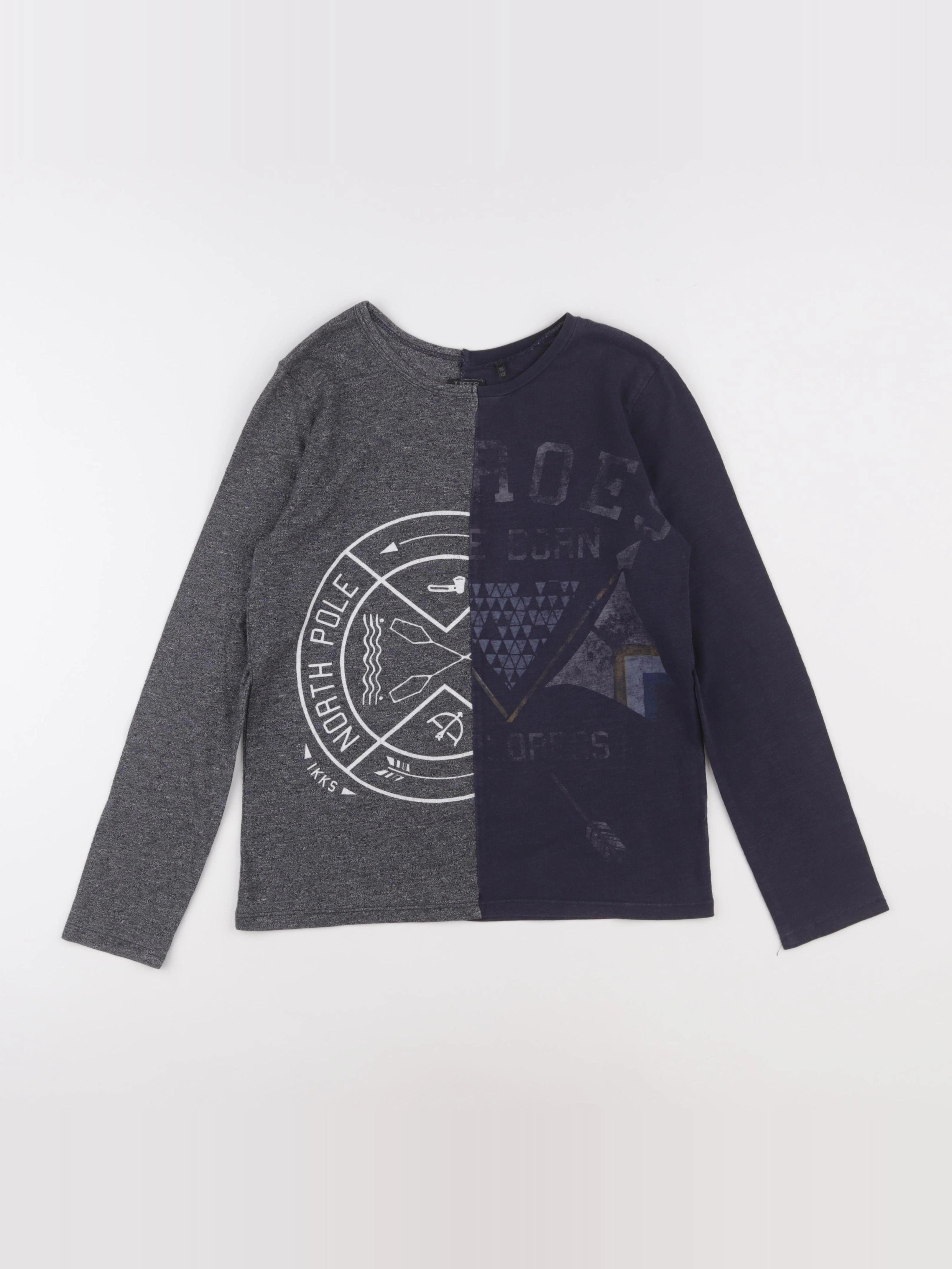 IKKS - tee-shirt bleu - 10 ans
