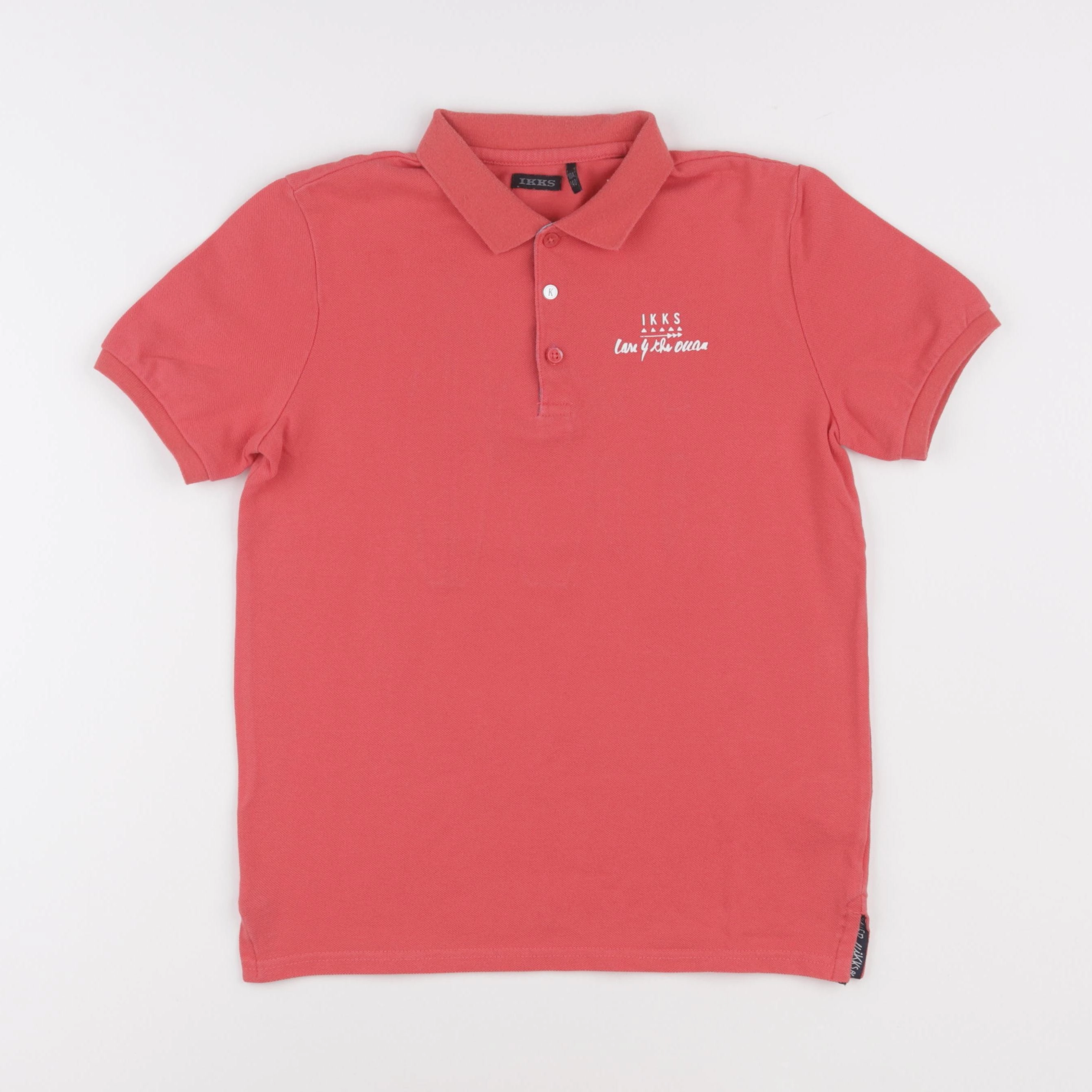 IKKS - polo rouge - 10 ans